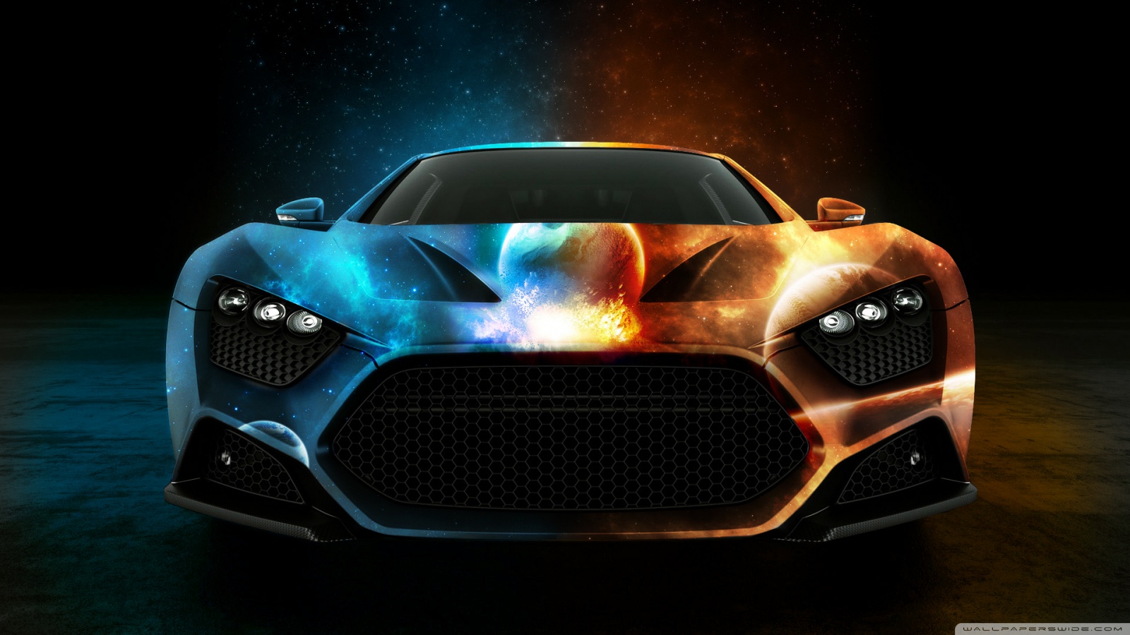 Space Car Ultra HD Desktop Background