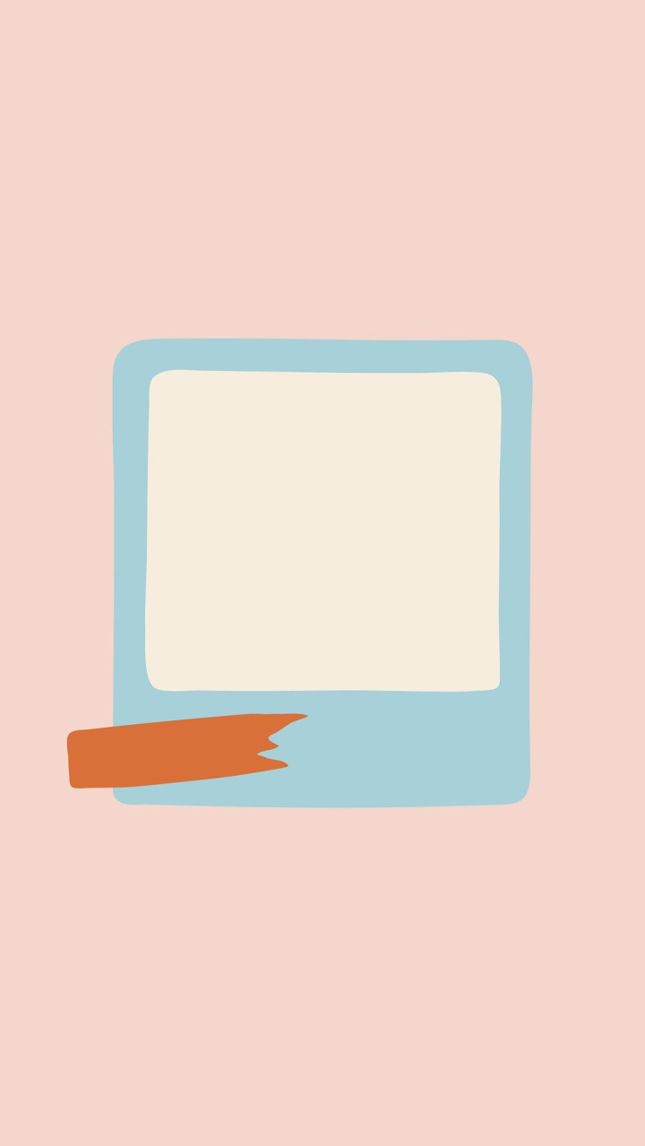 Vintage frame mobile wallpaper, blue