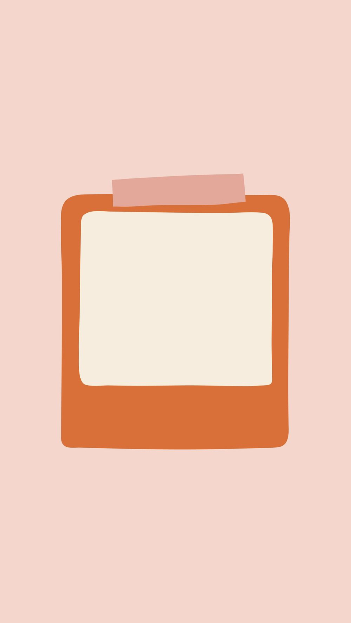 Orange frame mobile wallpaper, instant