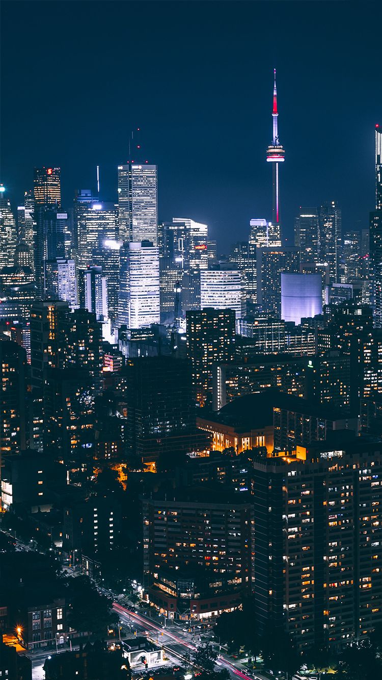 iPhone X Wallpaper. Toronto city