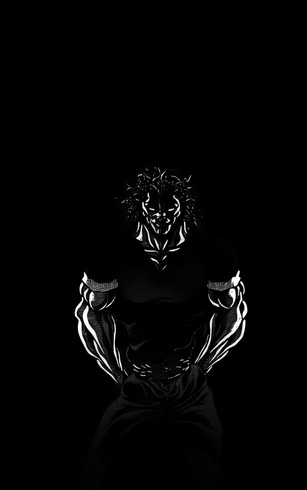 Yujiro wallpaper (darkmode) mobile, r