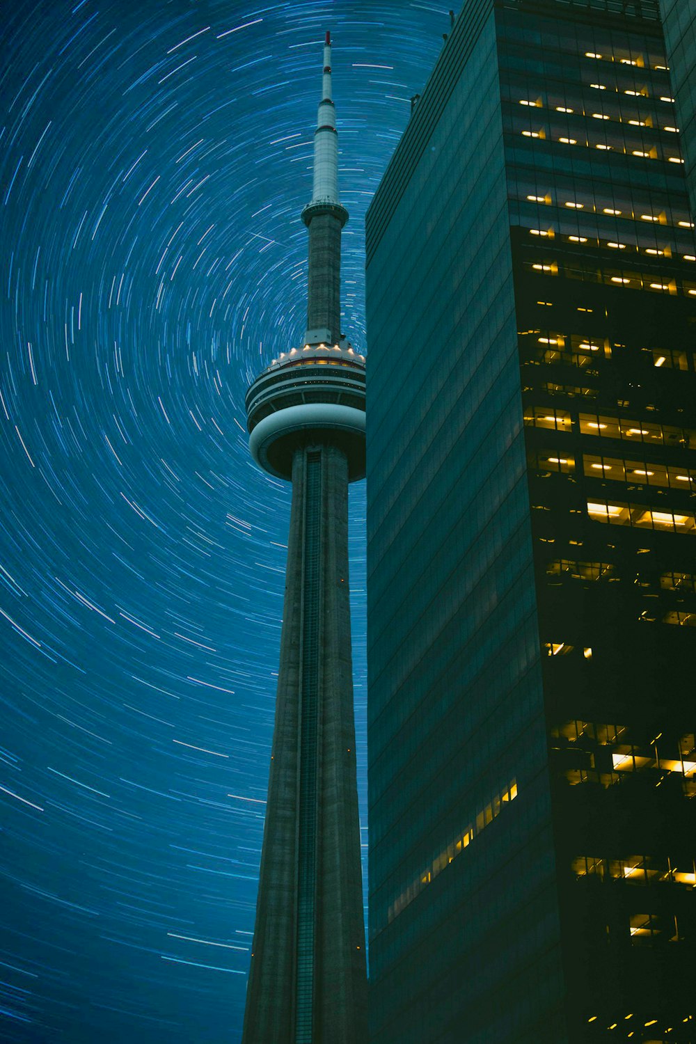 CN Tower In Time Lapse Photography