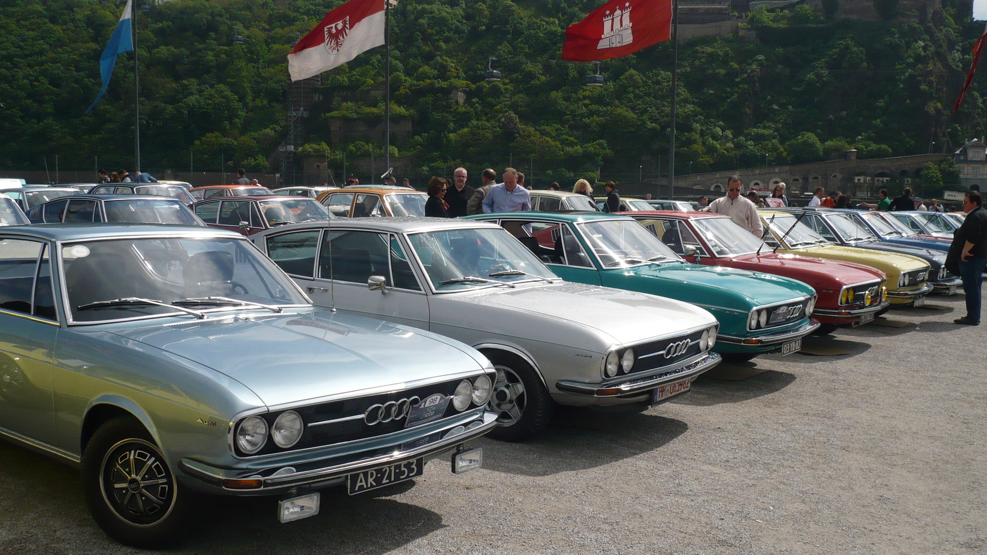 Classic Audi 100s Gather In Germany