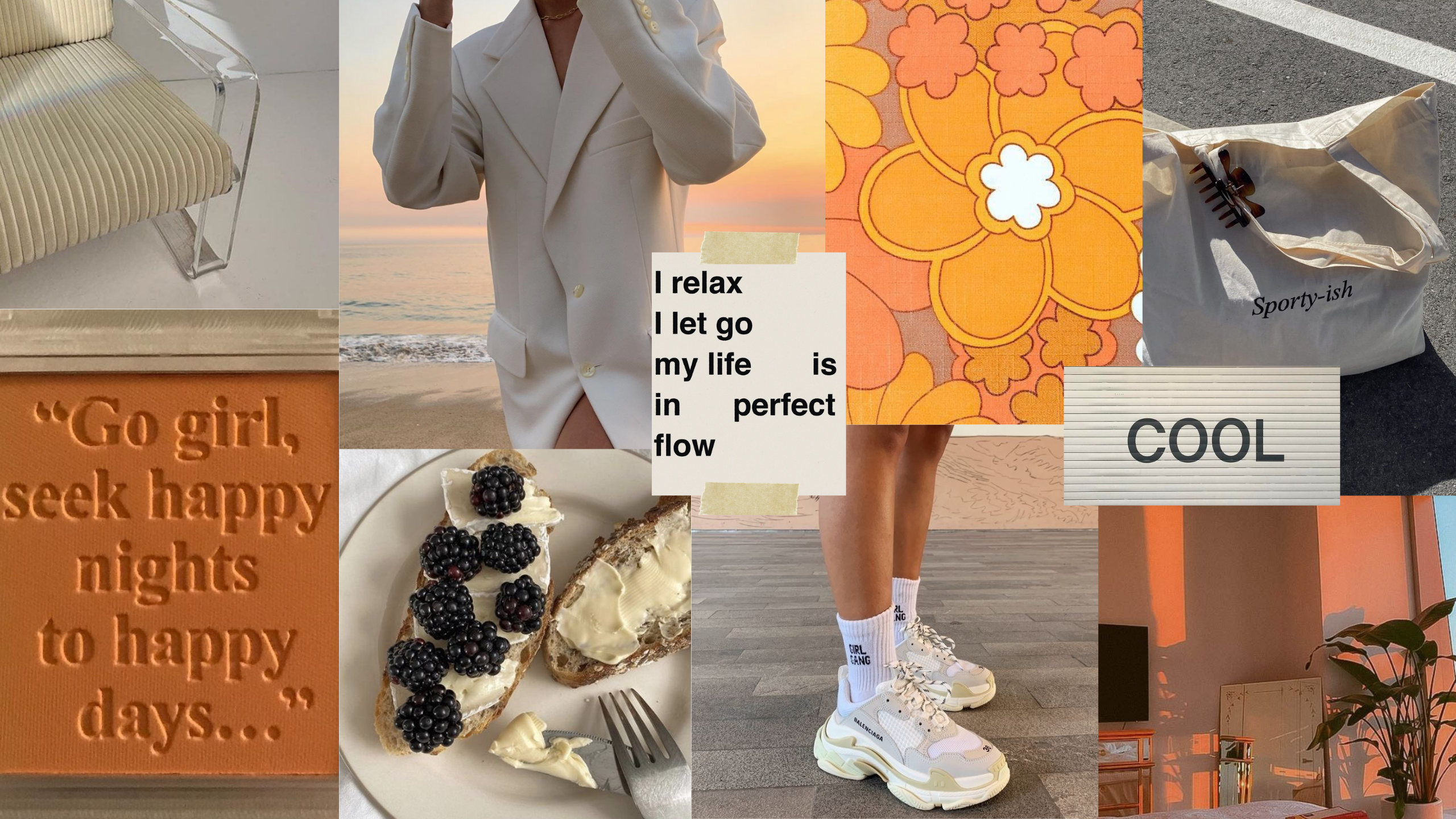 Tangerine Streetwear Desktop Wallpaper