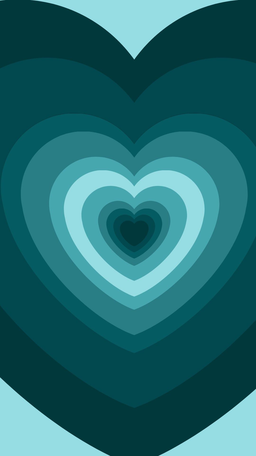 Turquoise Hearts Wallpaper. Teal