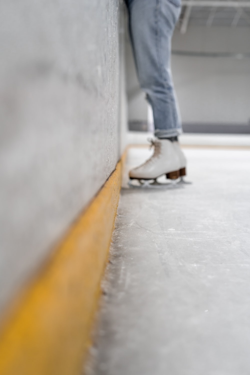 Figure skater on ice field photo