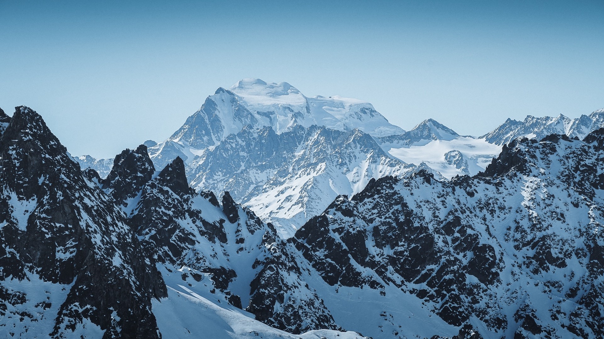 Mountains, peak, alps, snowy, mountain