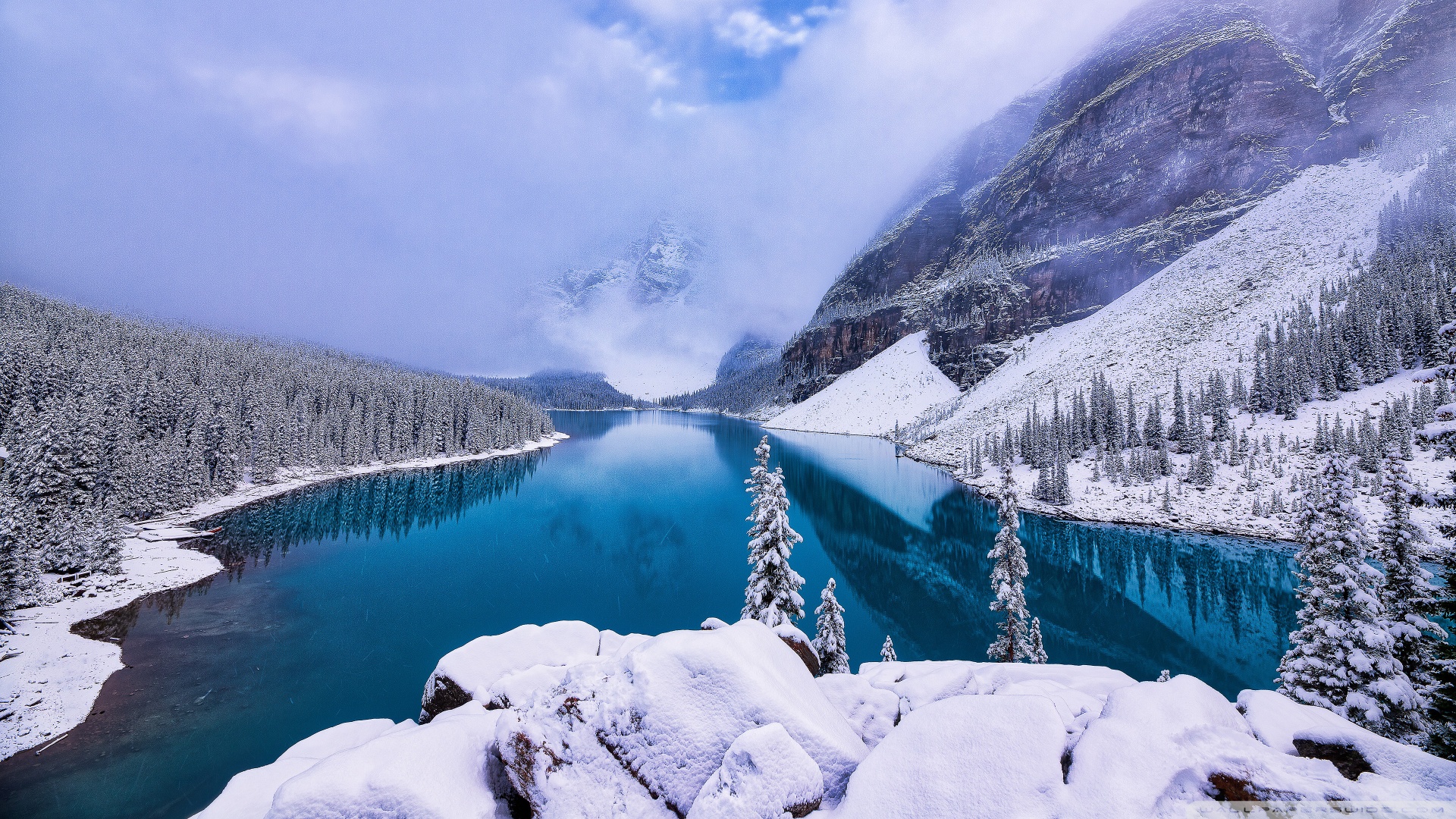 Mountain Winter Landscape Ultra HD
