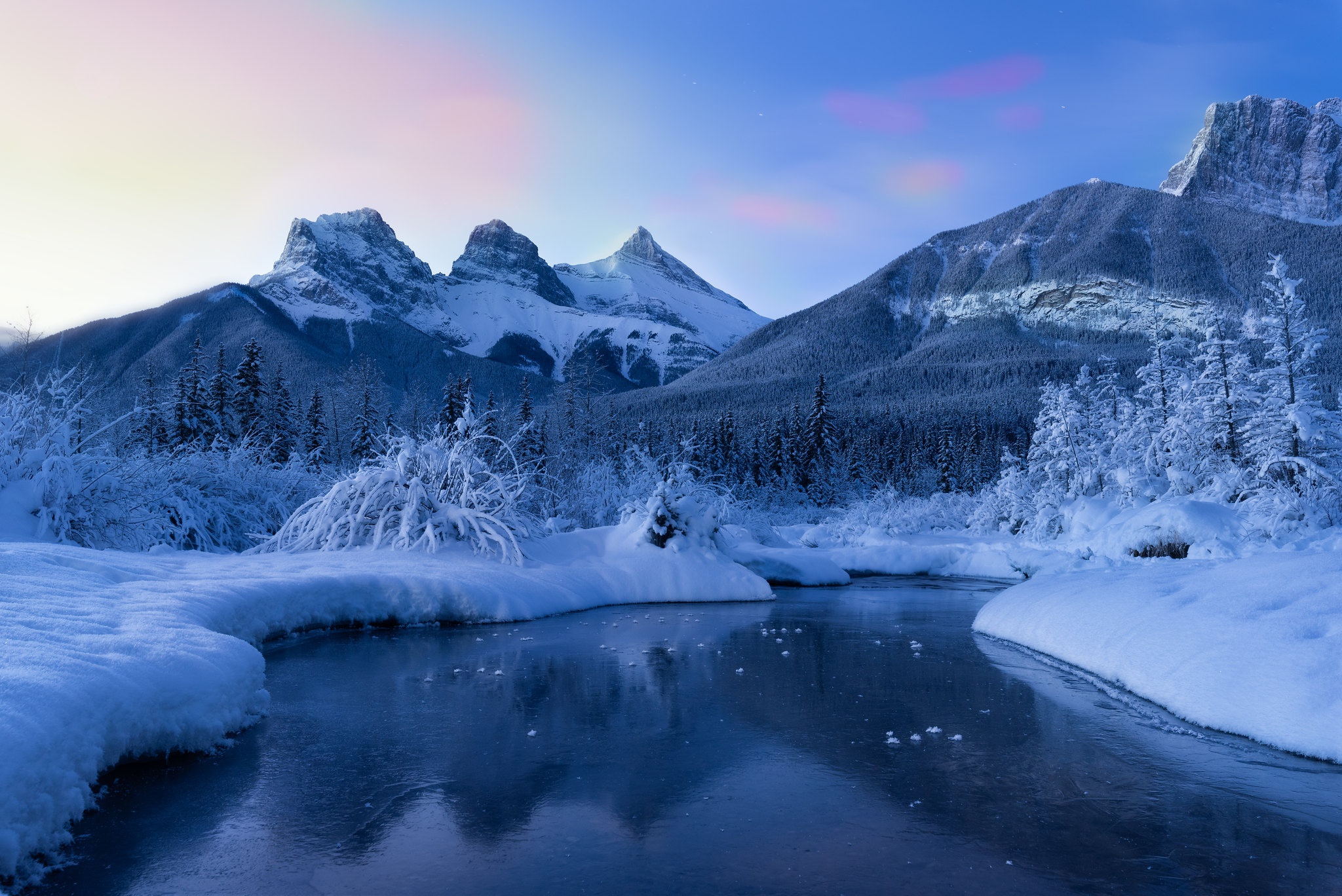 Mountain Snow Winter HD Wallpaper