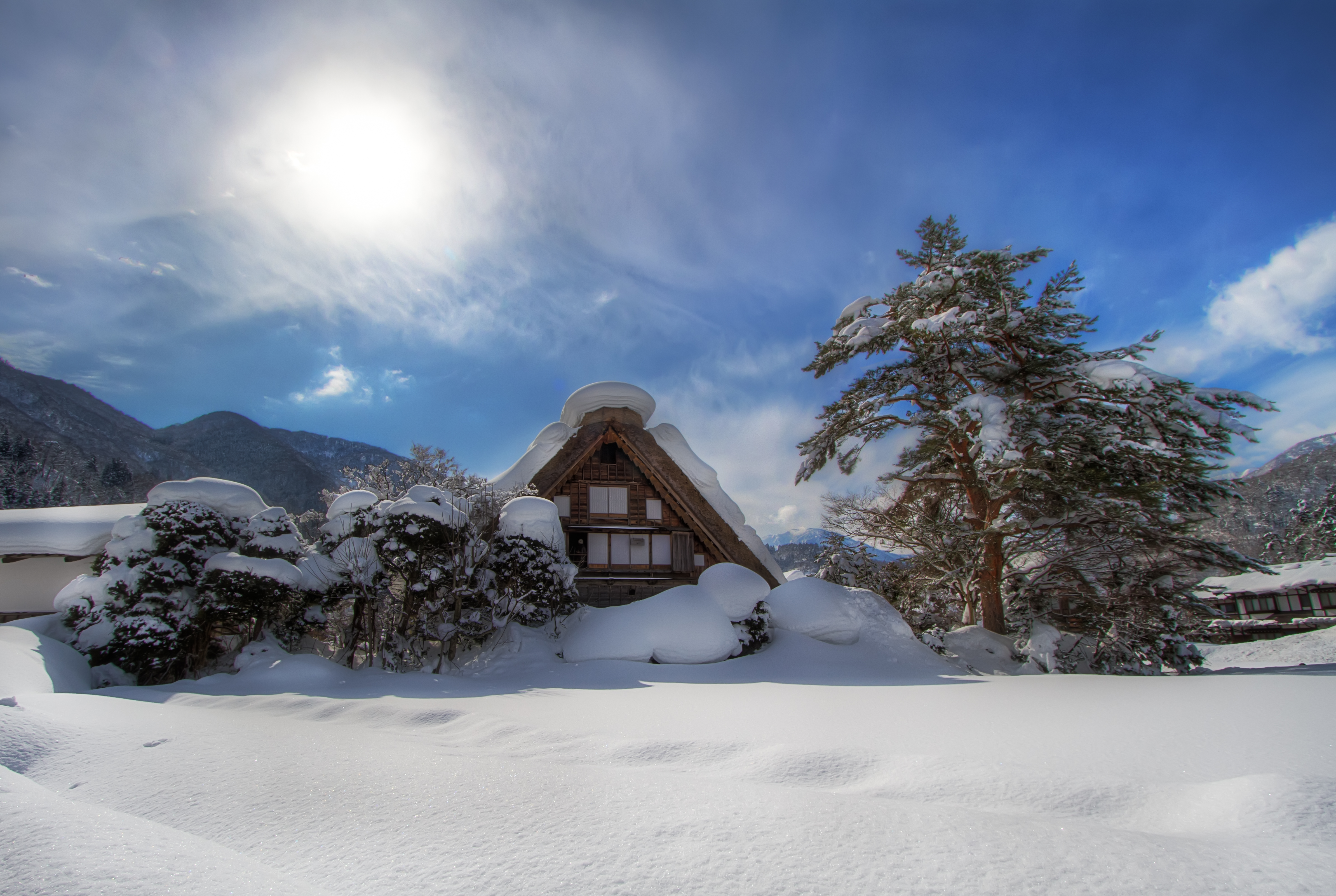 Man Made Shirakawa 4k Ultra HD Wallpaper