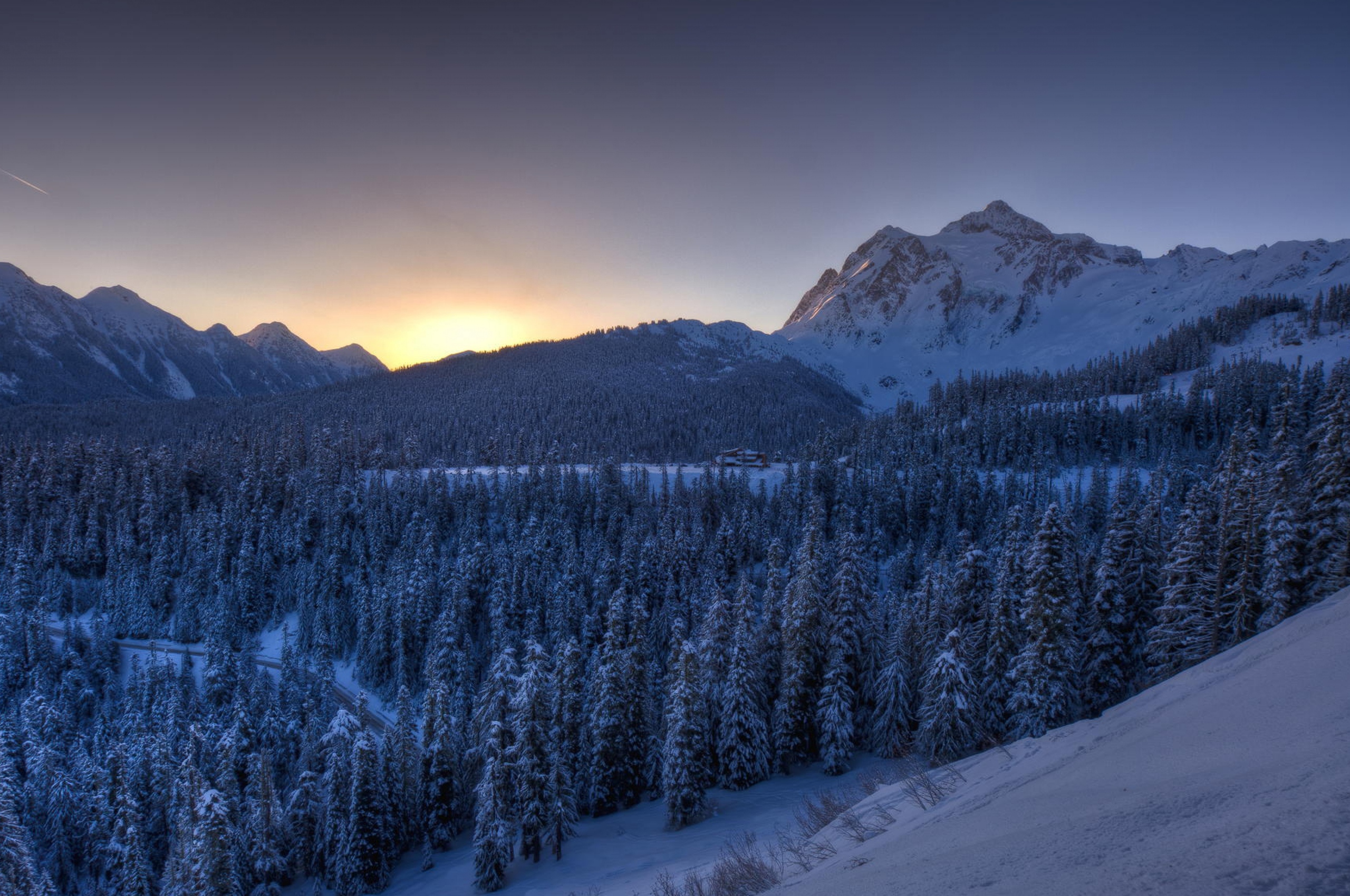 Mountains Winter Snow