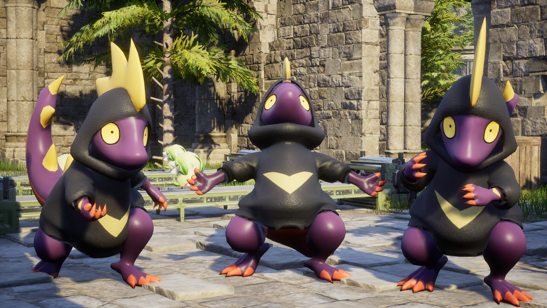 Palworld HD Wallpaper Featuring Playful