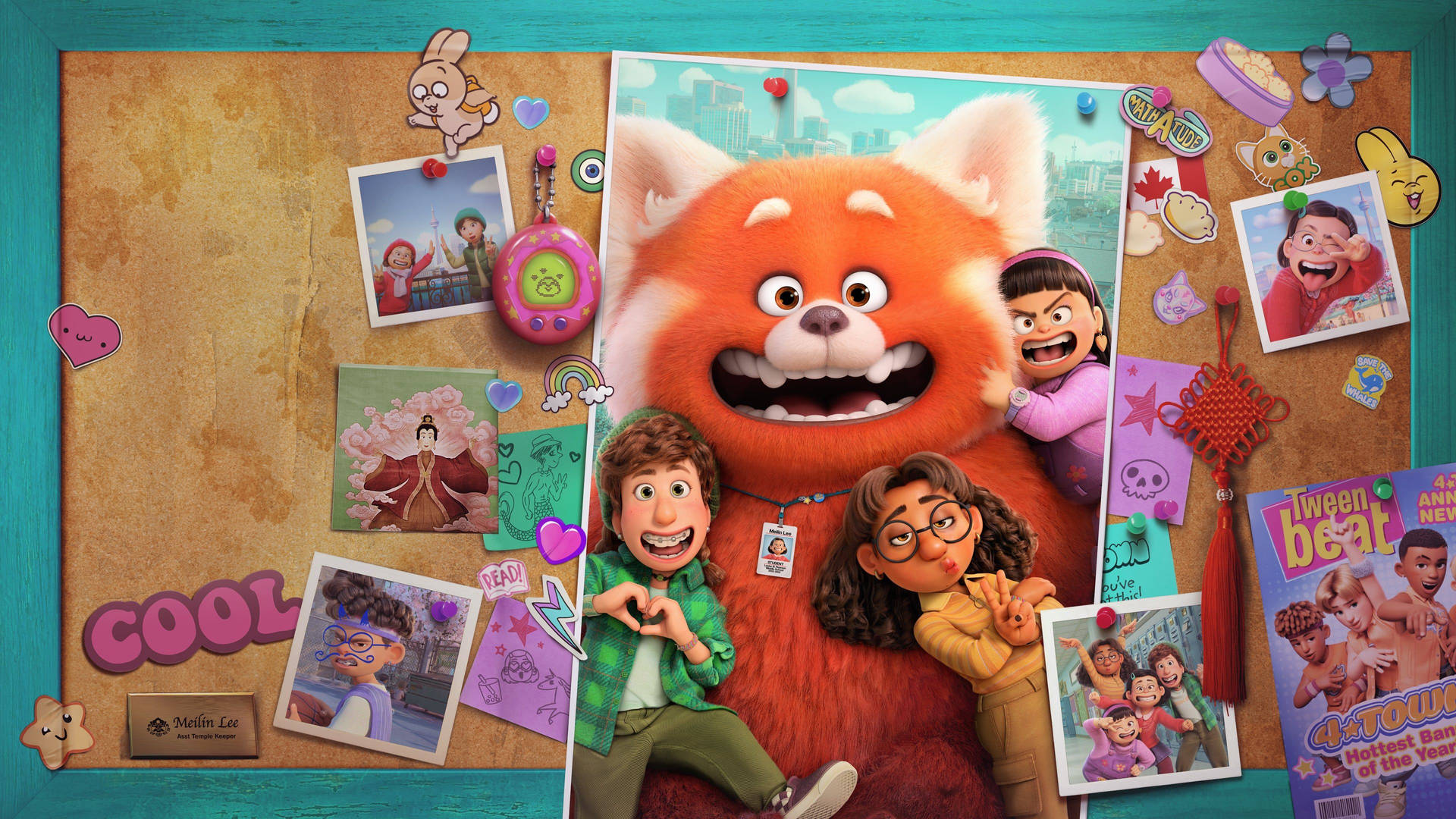 Pixar Turning Red Photo Wall Wallpaper