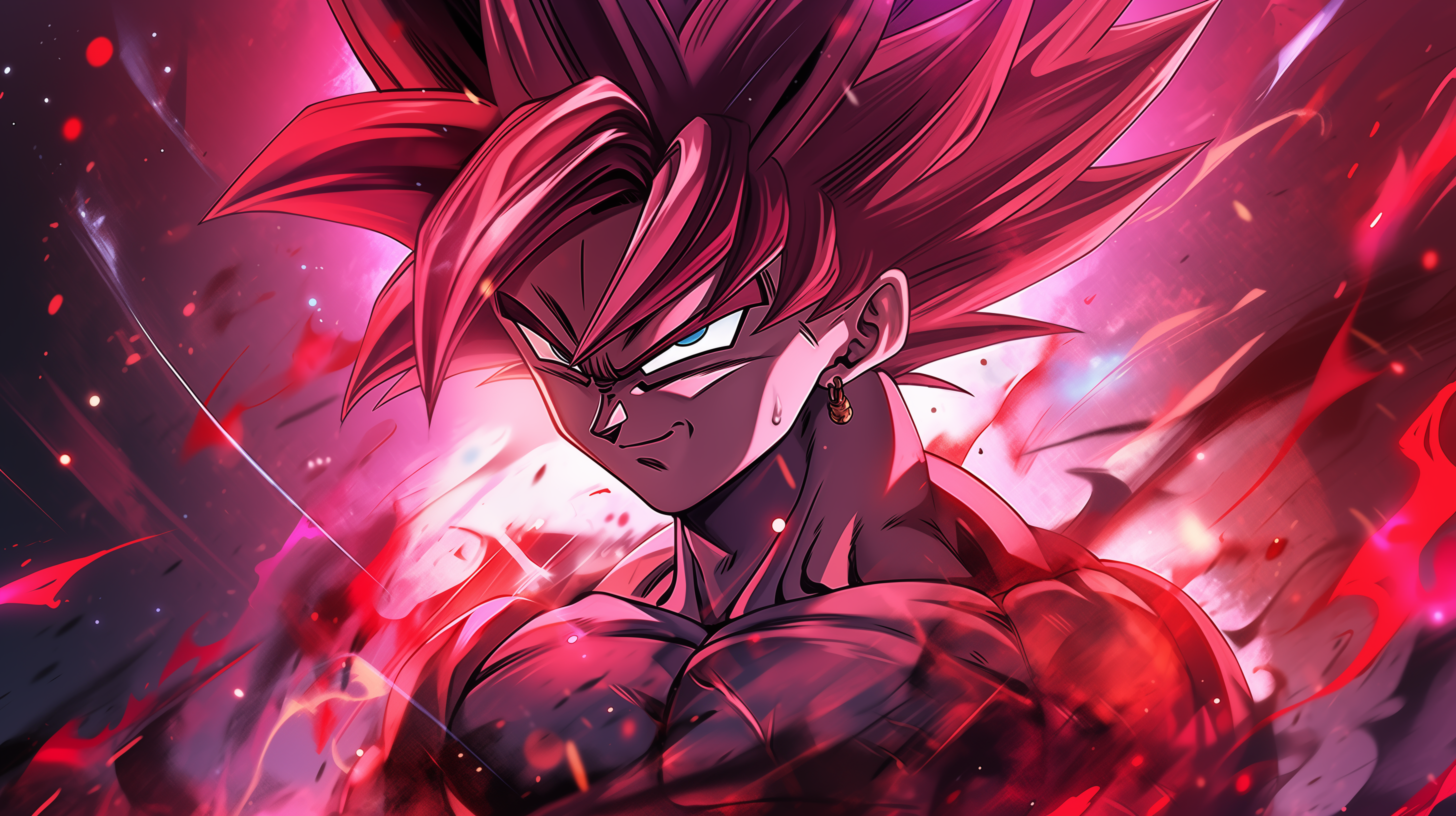 Goku Kaioken in DBZ Wallpaper