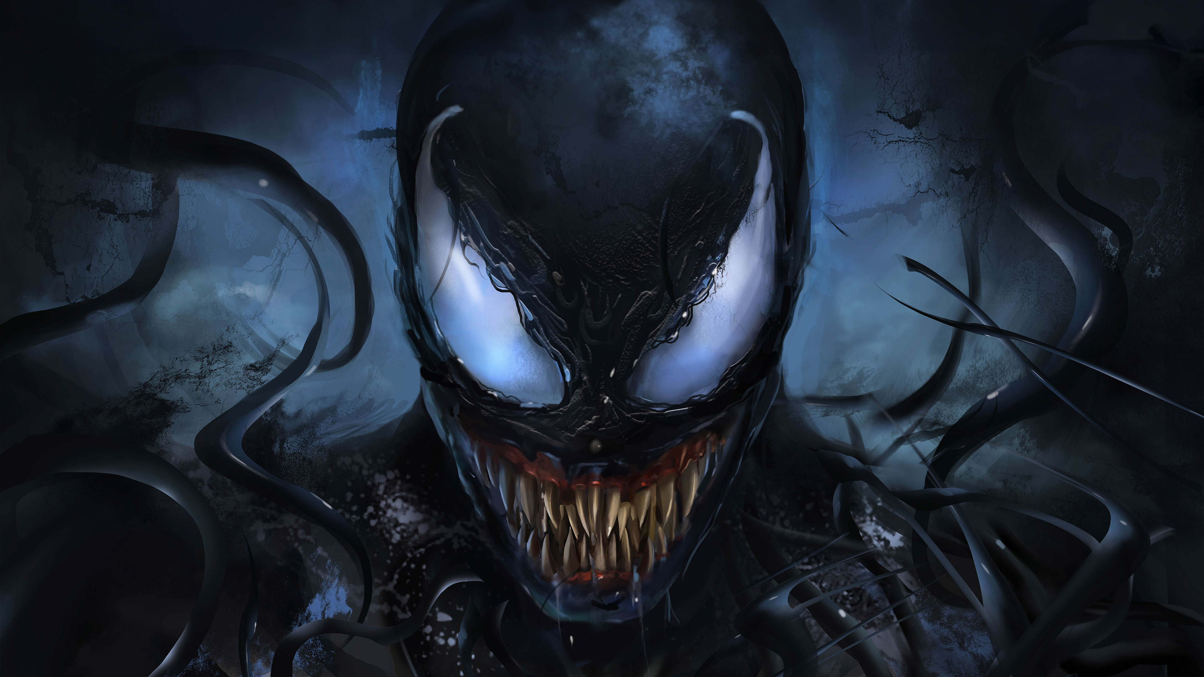 Venom Dark Wallpaper 4K