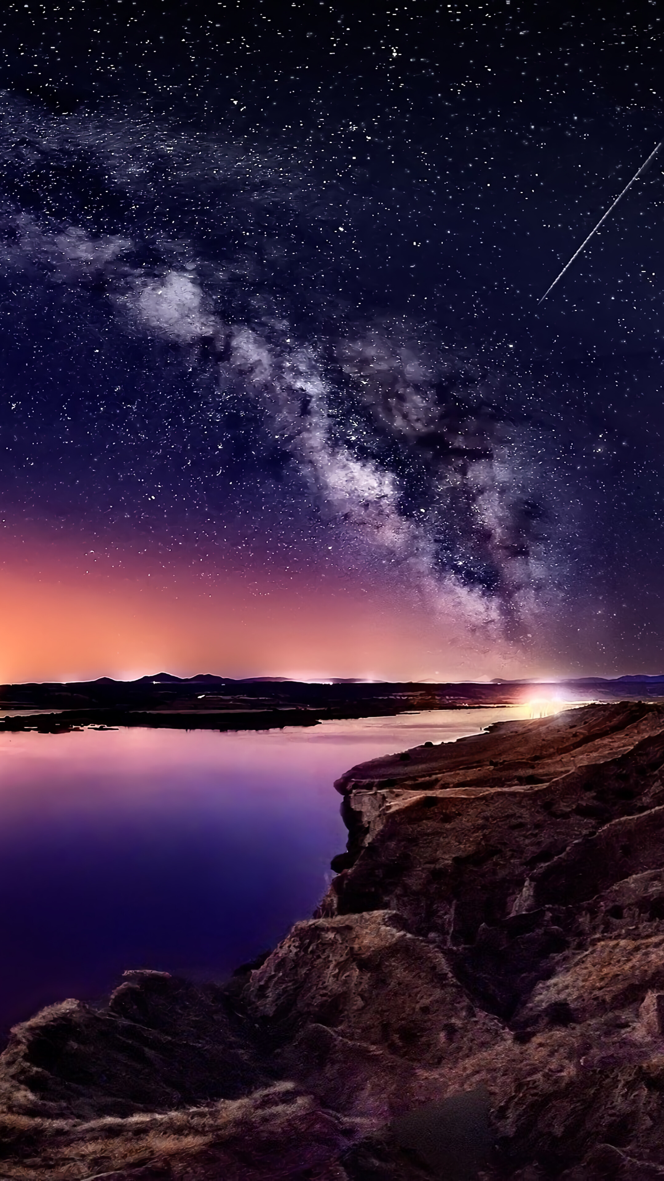 night landscape 4k iphone Wallpaper