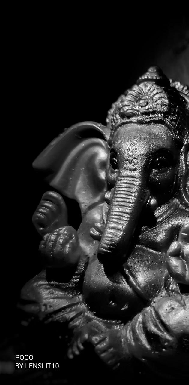 Ganesha black Wallpaper Download
