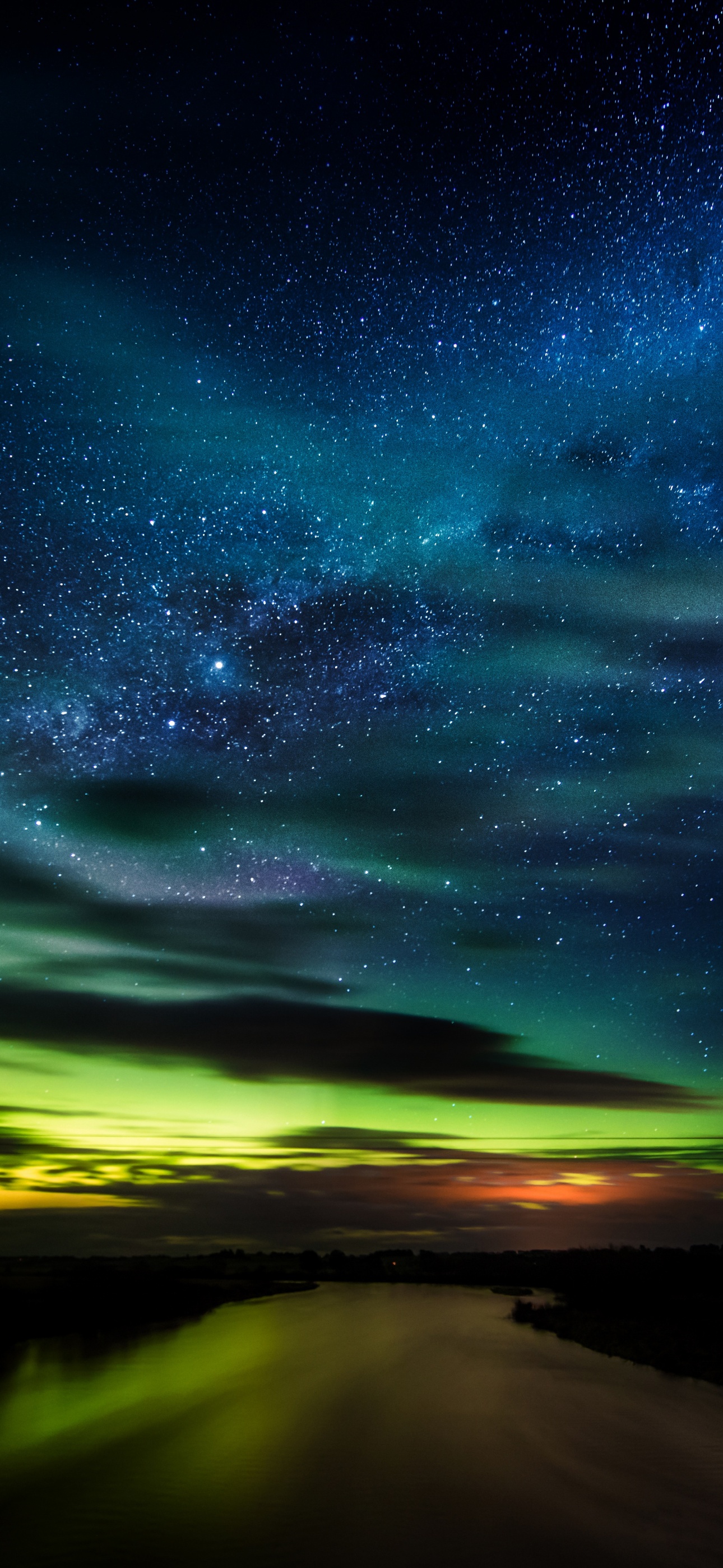 Aurora Borealis Wallpaper 4K, Stars