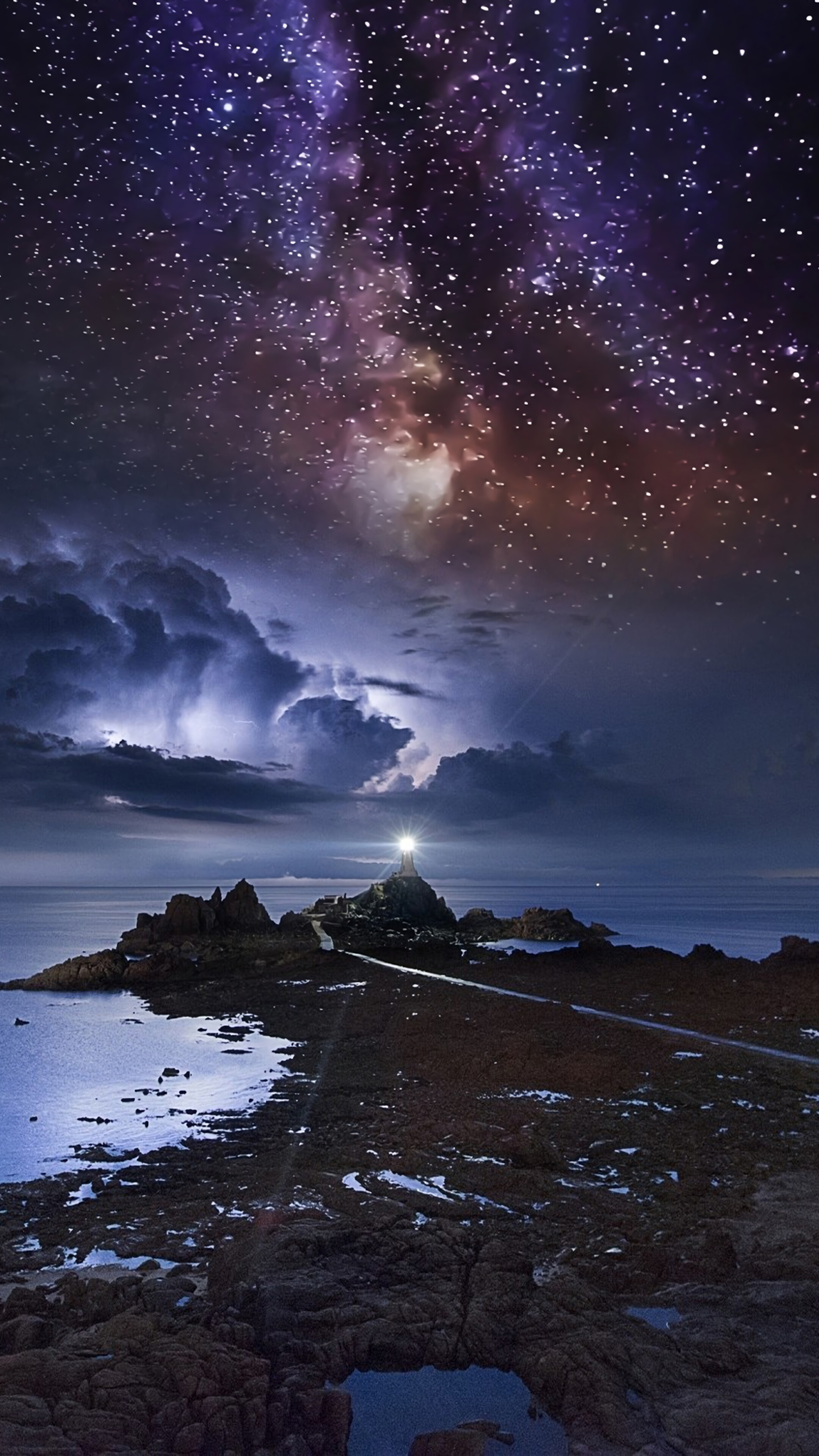 night landscape 4k iphone Wallpaper