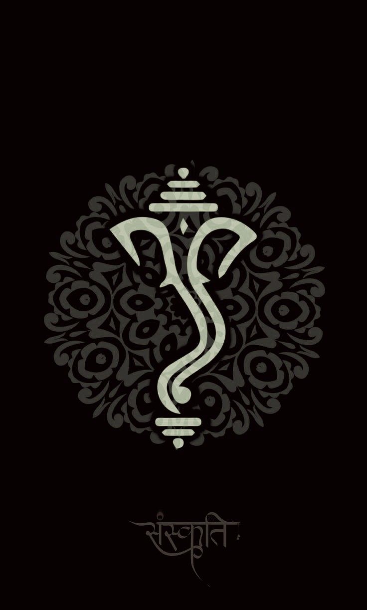 Ganesha VVIP. Simple phone wallpaper