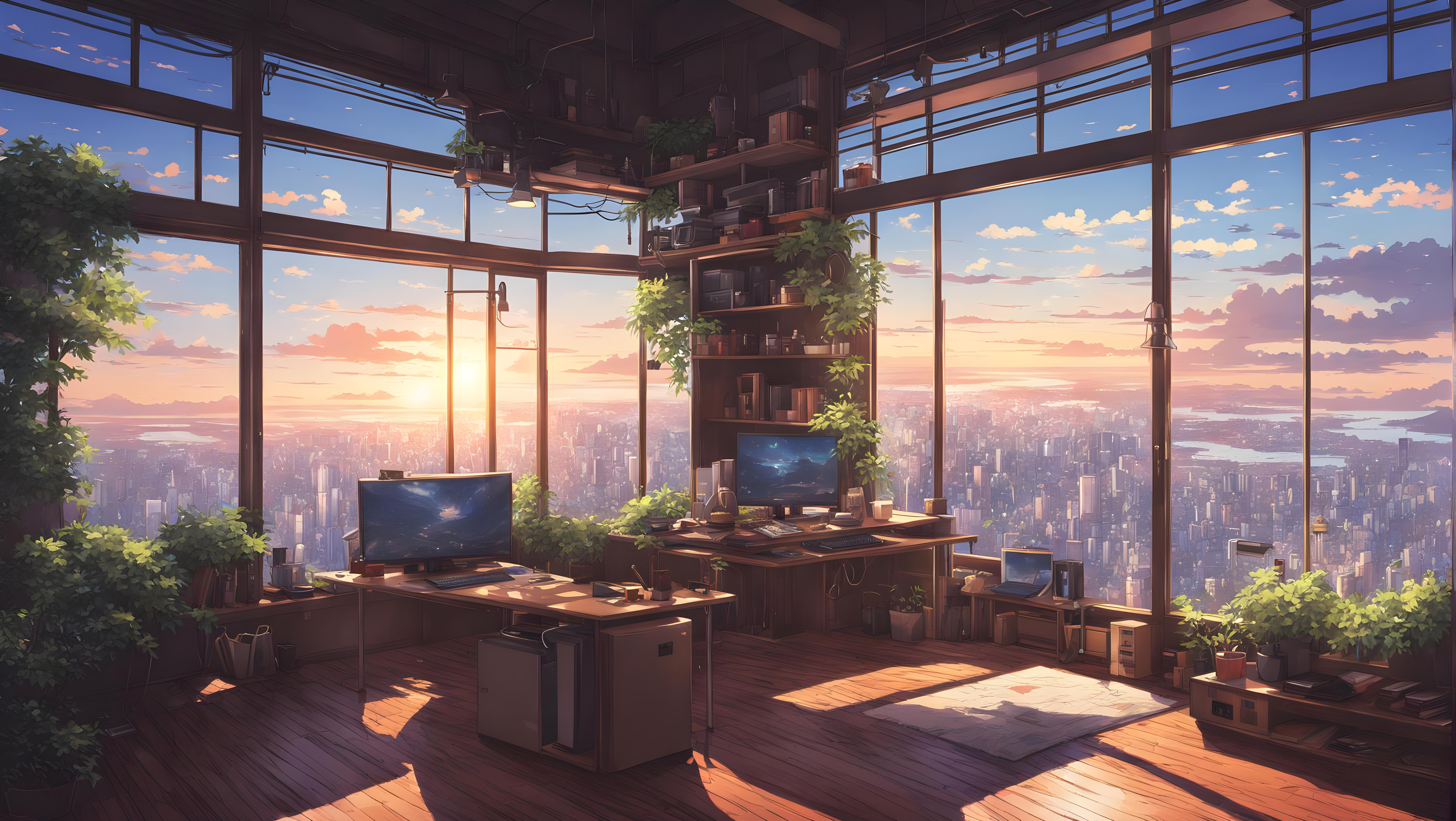 Anime Room 4k Ultra HD Wallpaper