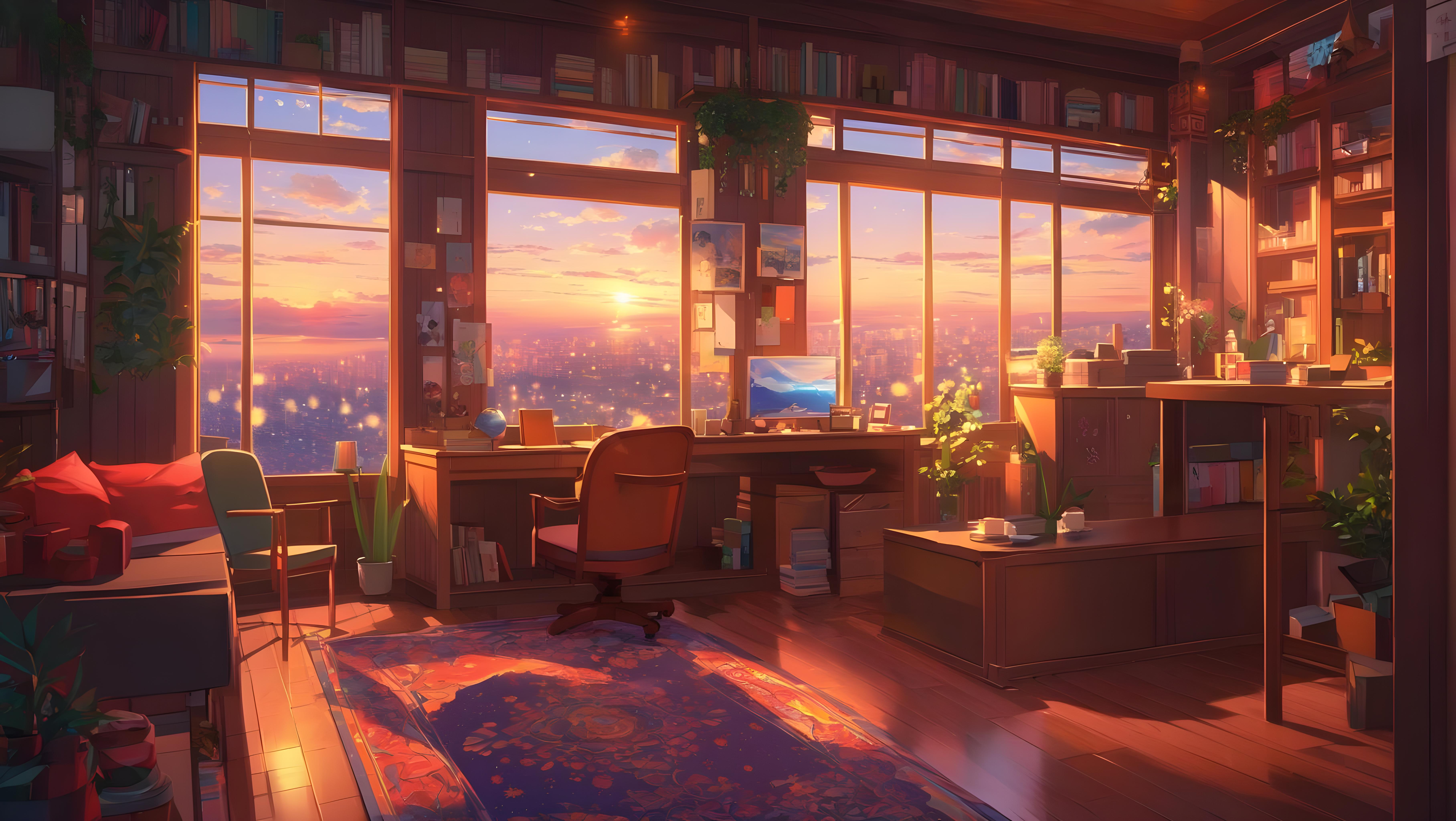 Anime Room 4k Ultra HD Wallpaper