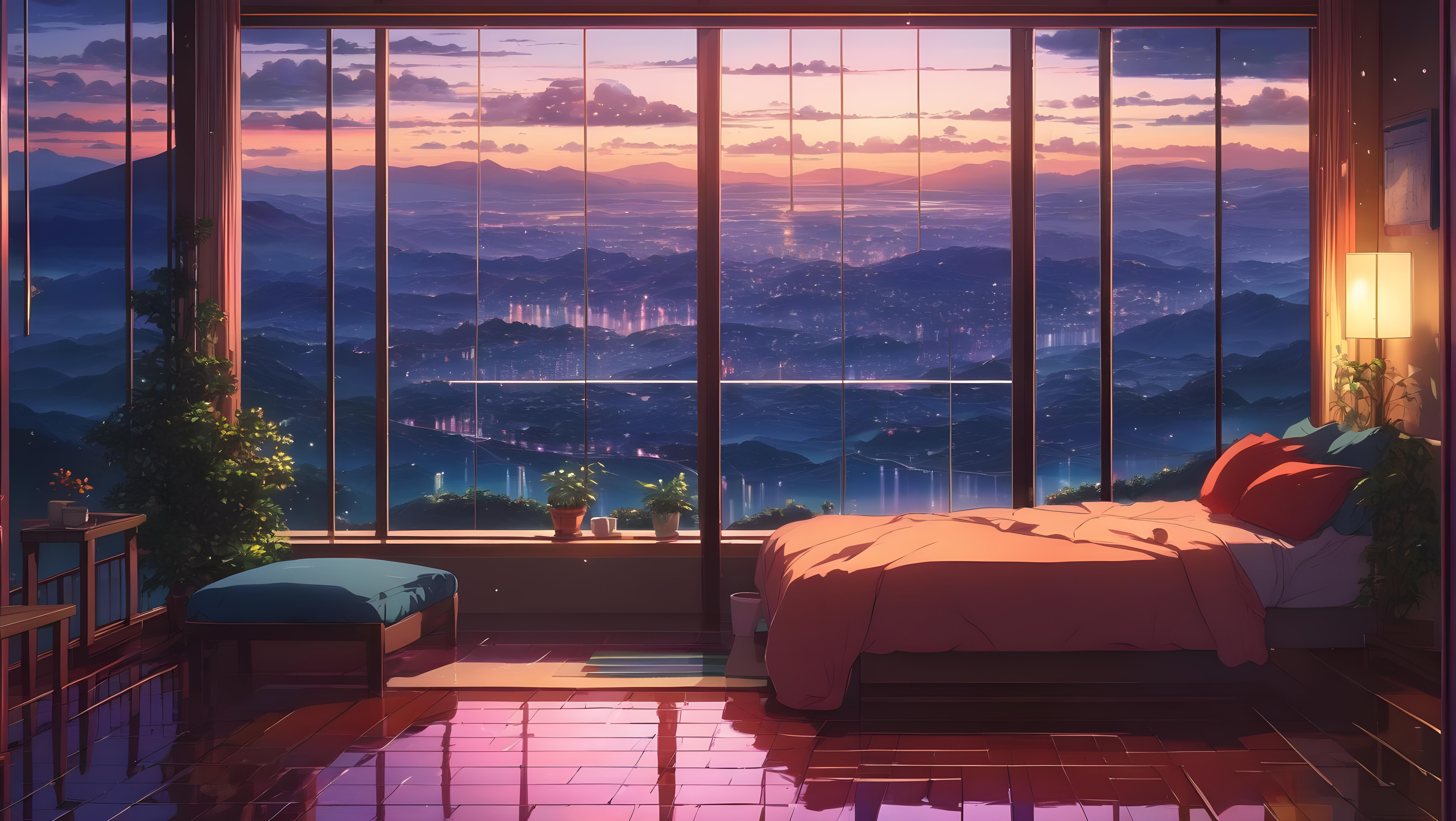 Anime Room 4k Ultra HD Wallpaper