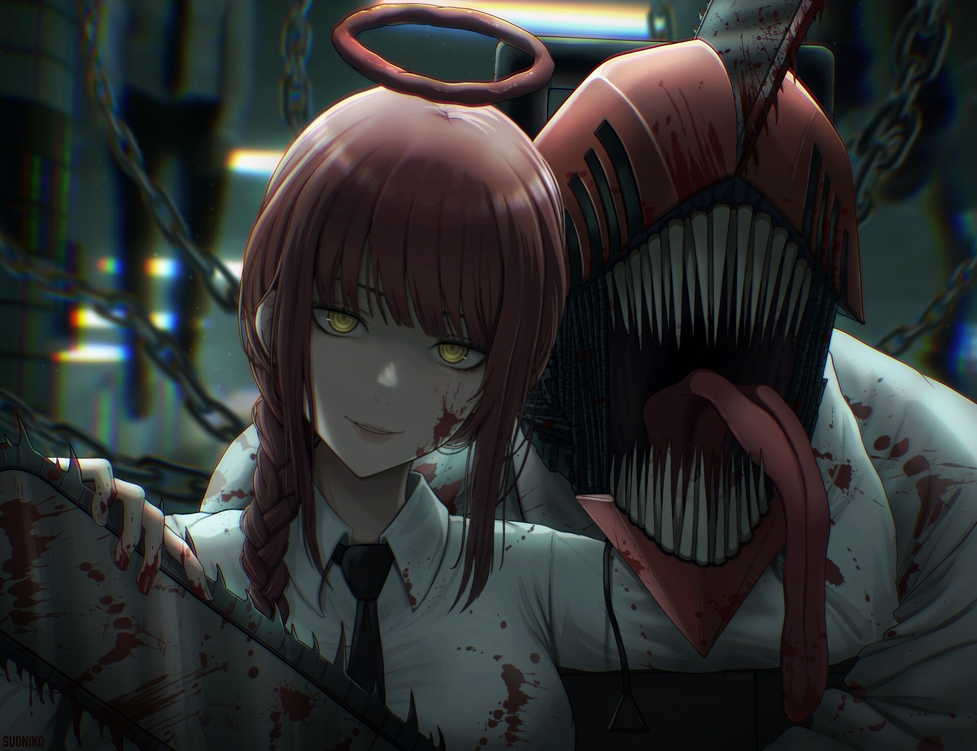 Anime Chainsaw Man HD Wallpaper