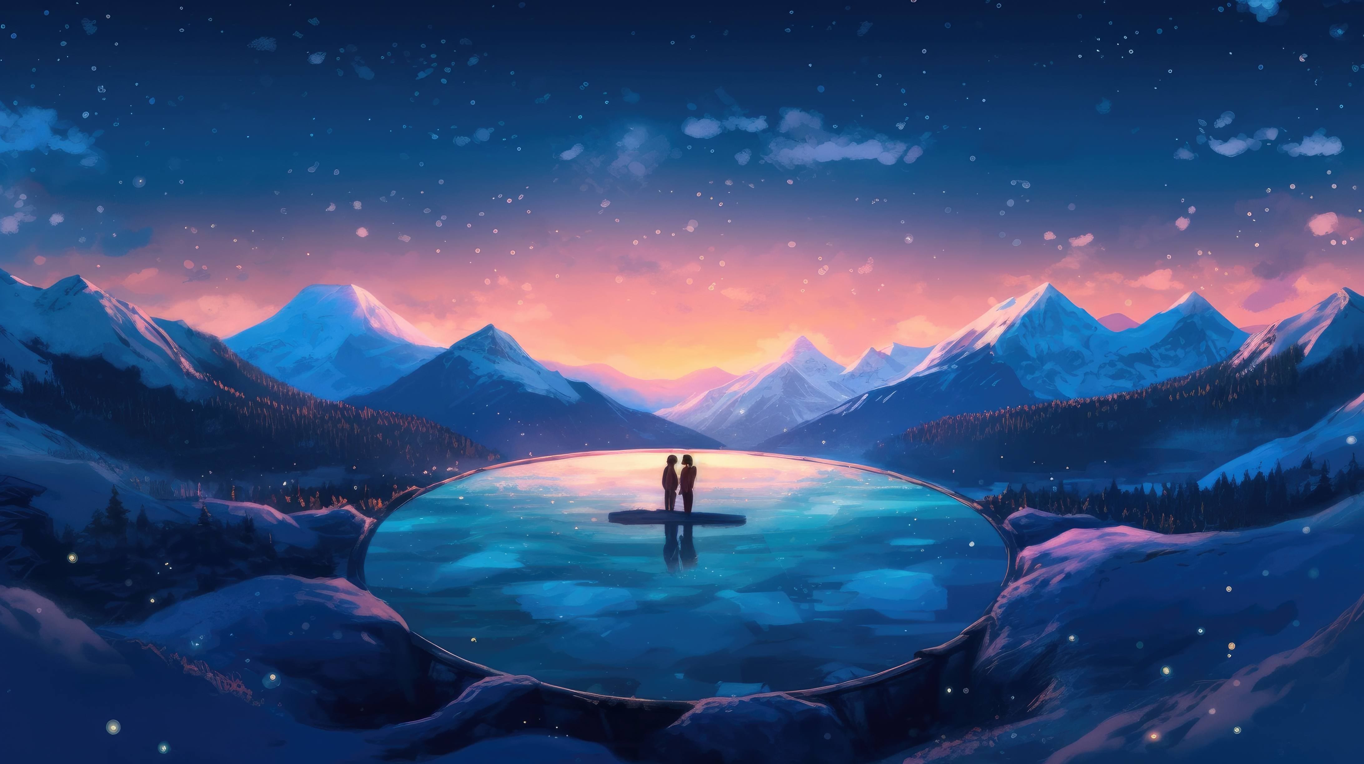 4K Ultra HD Wallpaper Of A Heart Shaped