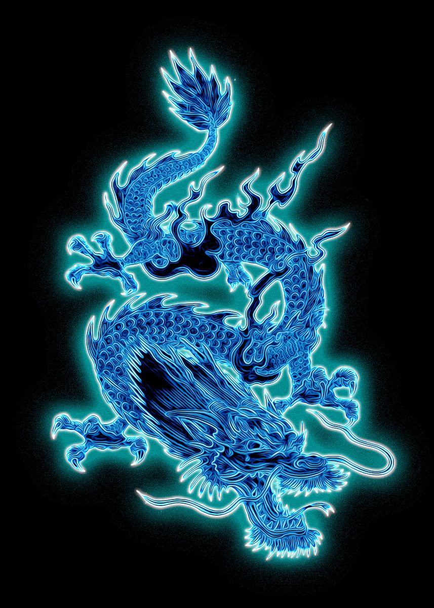 Chinese Dragon' Poster, picture, metal