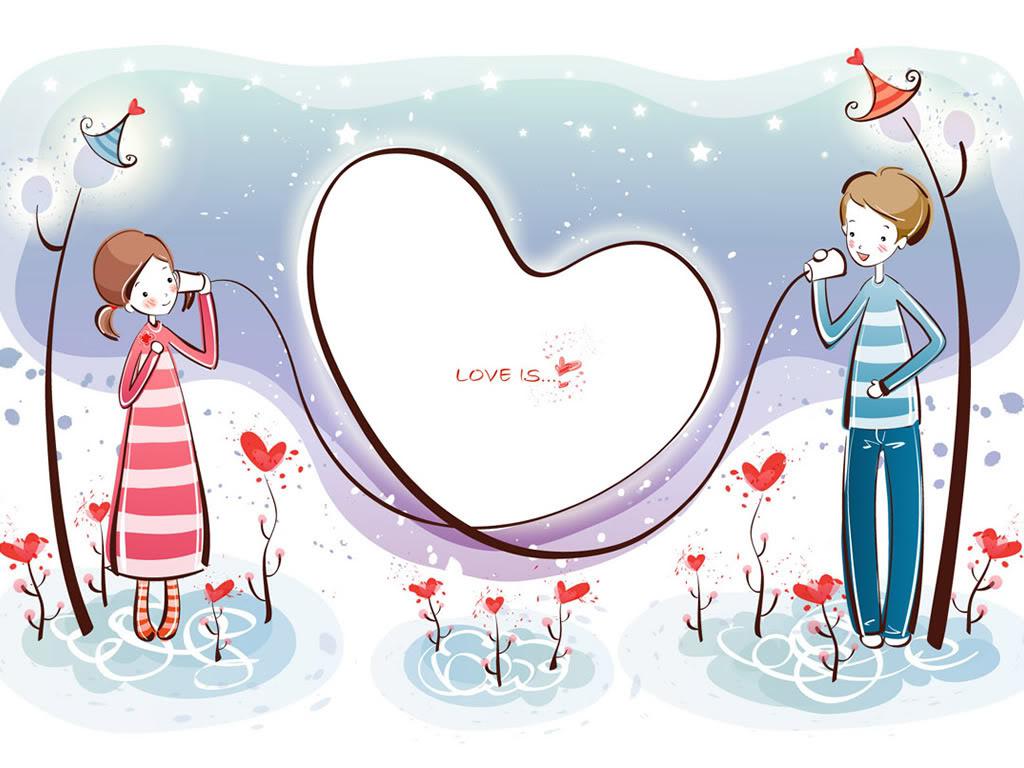 Cartoon Valentine PowerPoint Background