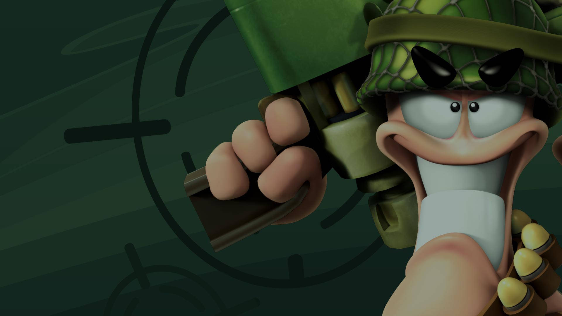 Ultimate Worms Game Cover Wallpaper