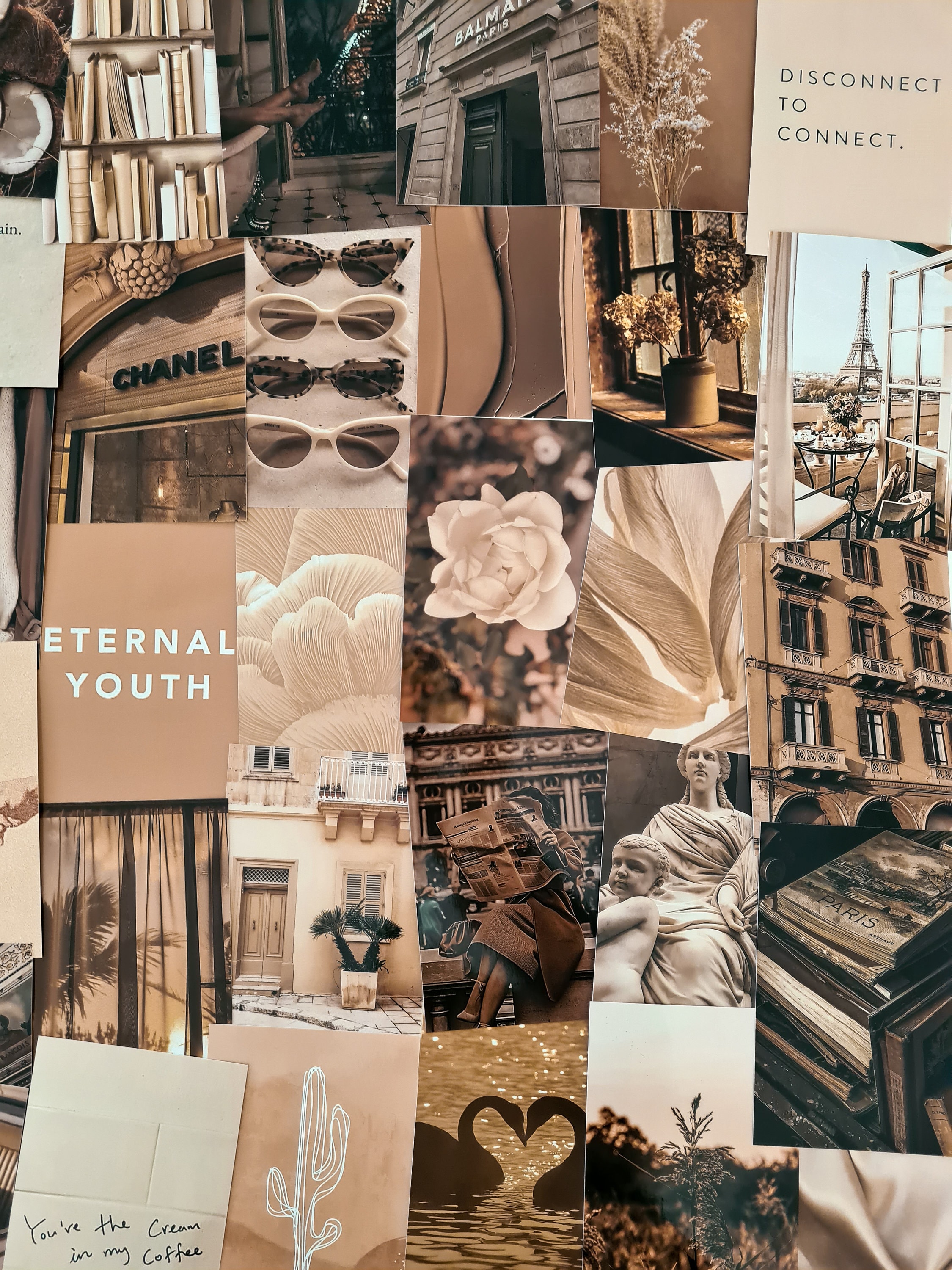 Beige Collage, Beige Aesthetic, Neutral