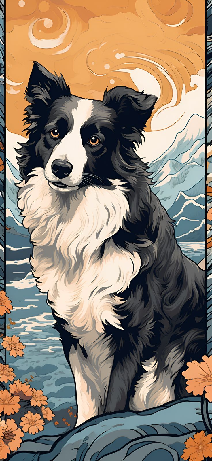 Border collie art