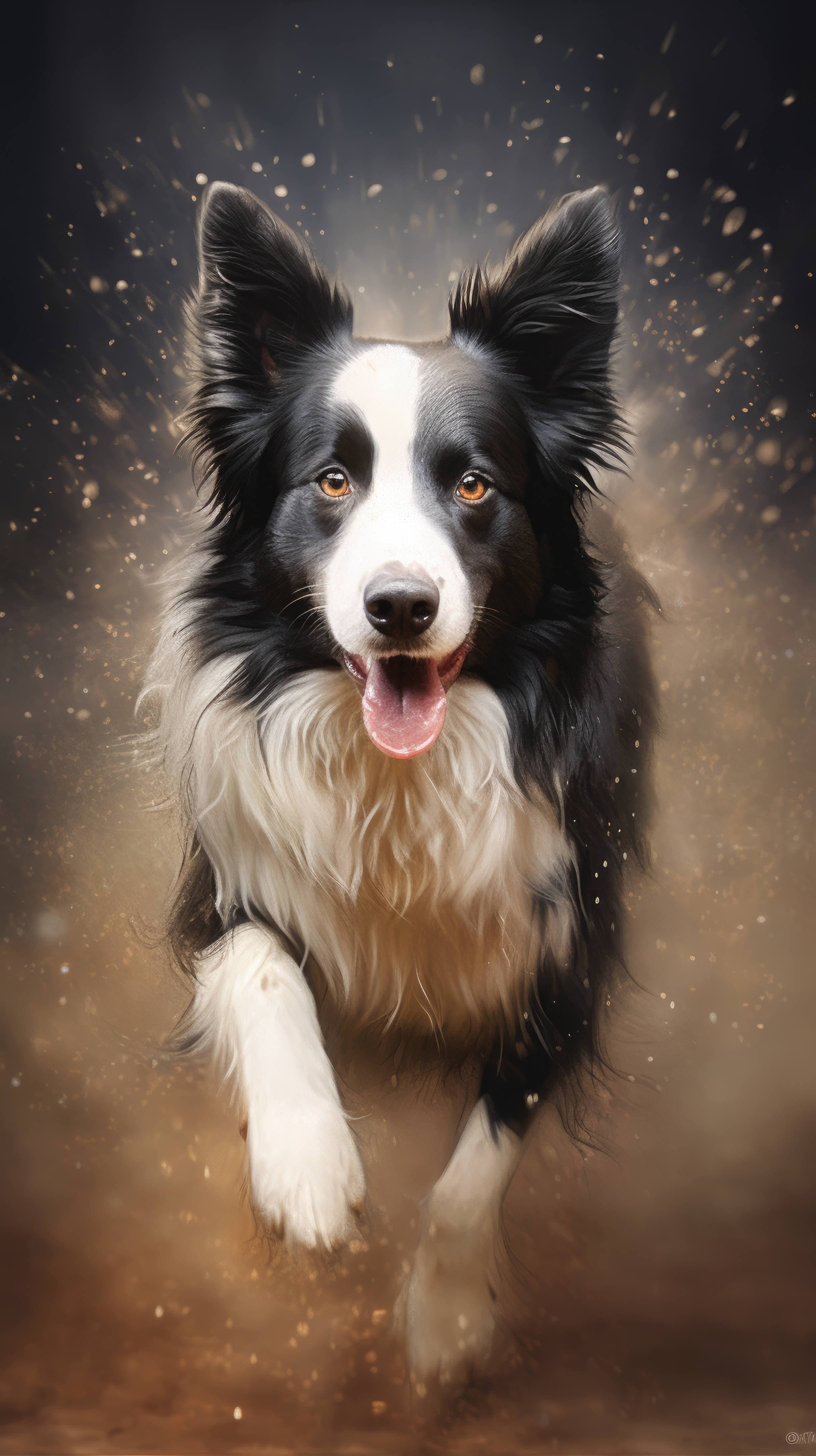 A playful and energetic Border Collie