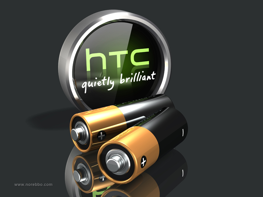 Conceptual illustrations featuring the HTC logo
