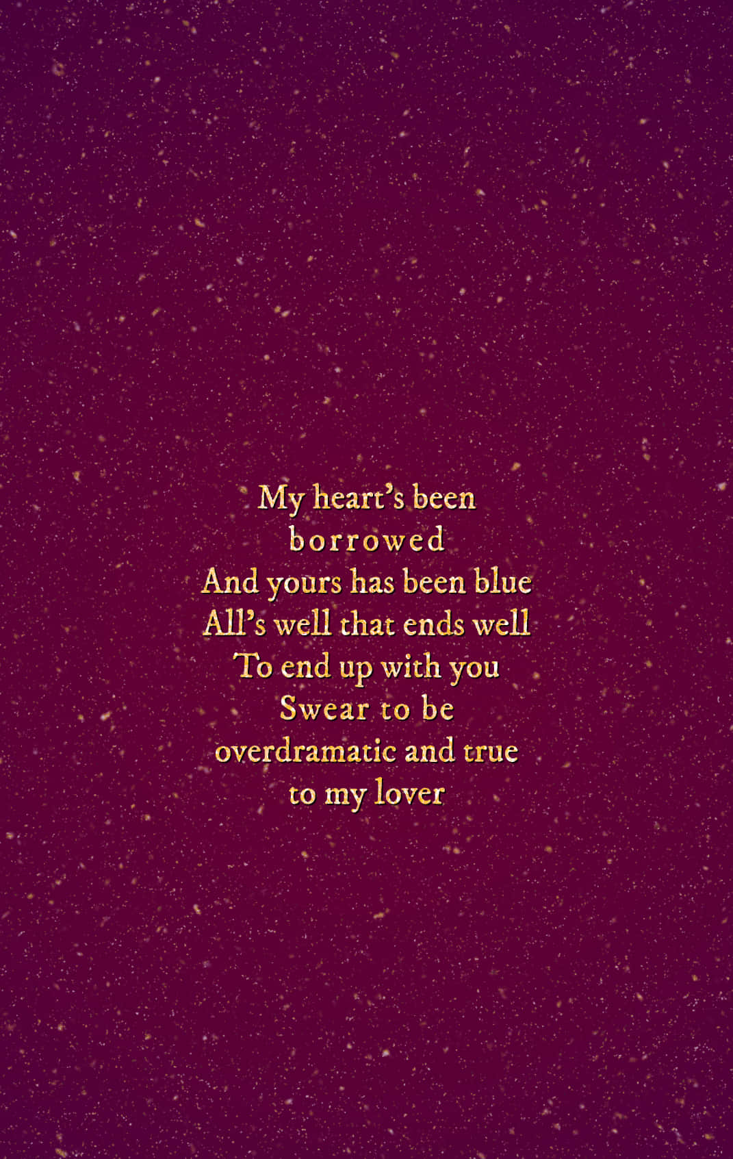 Taylor Swift Lyrics Wallpaper