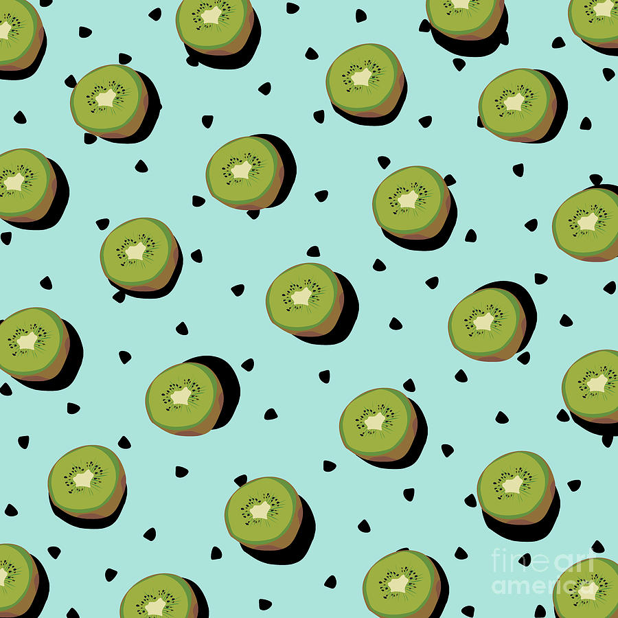 Kiwi Fruit Digital Art