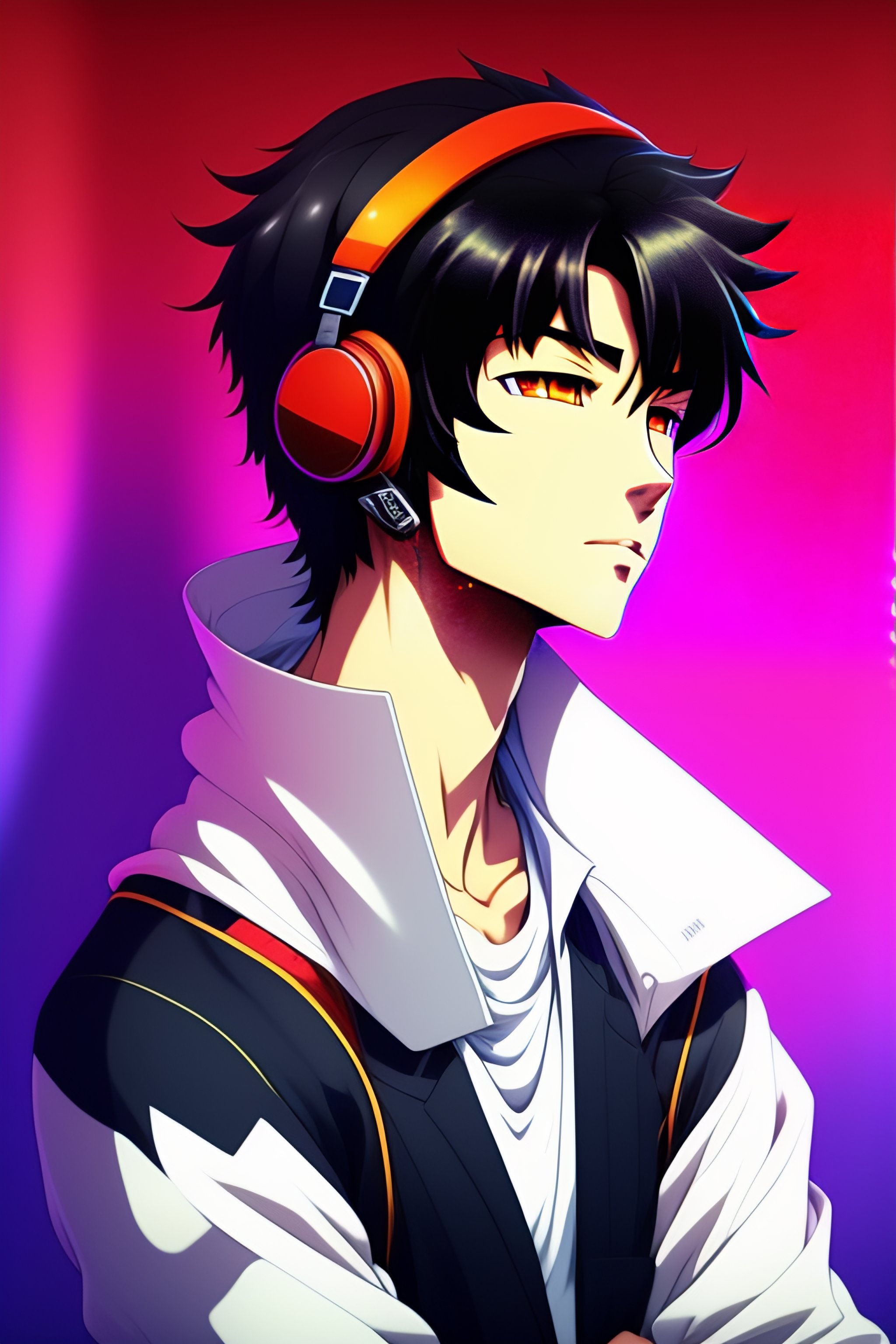 Handsome boy, anime style