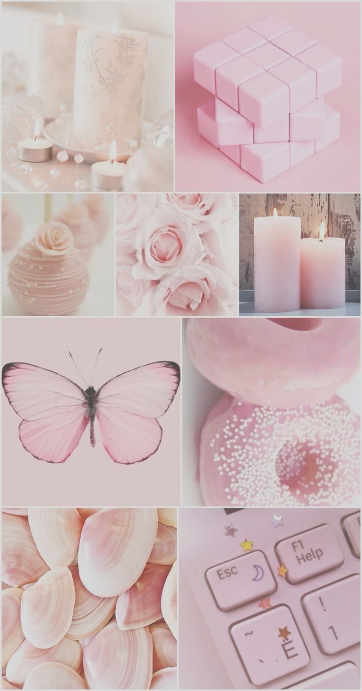 Light pink collage Wallpaper Download