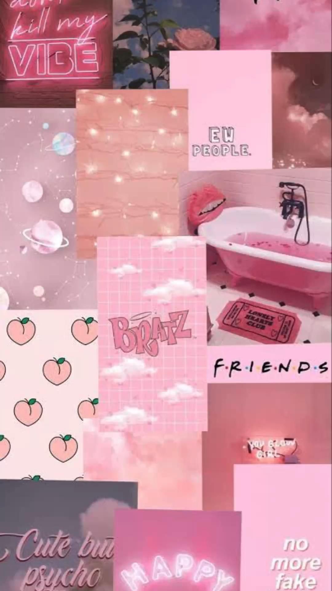 Pink Aesthetic Collage Wallpaper Ideas