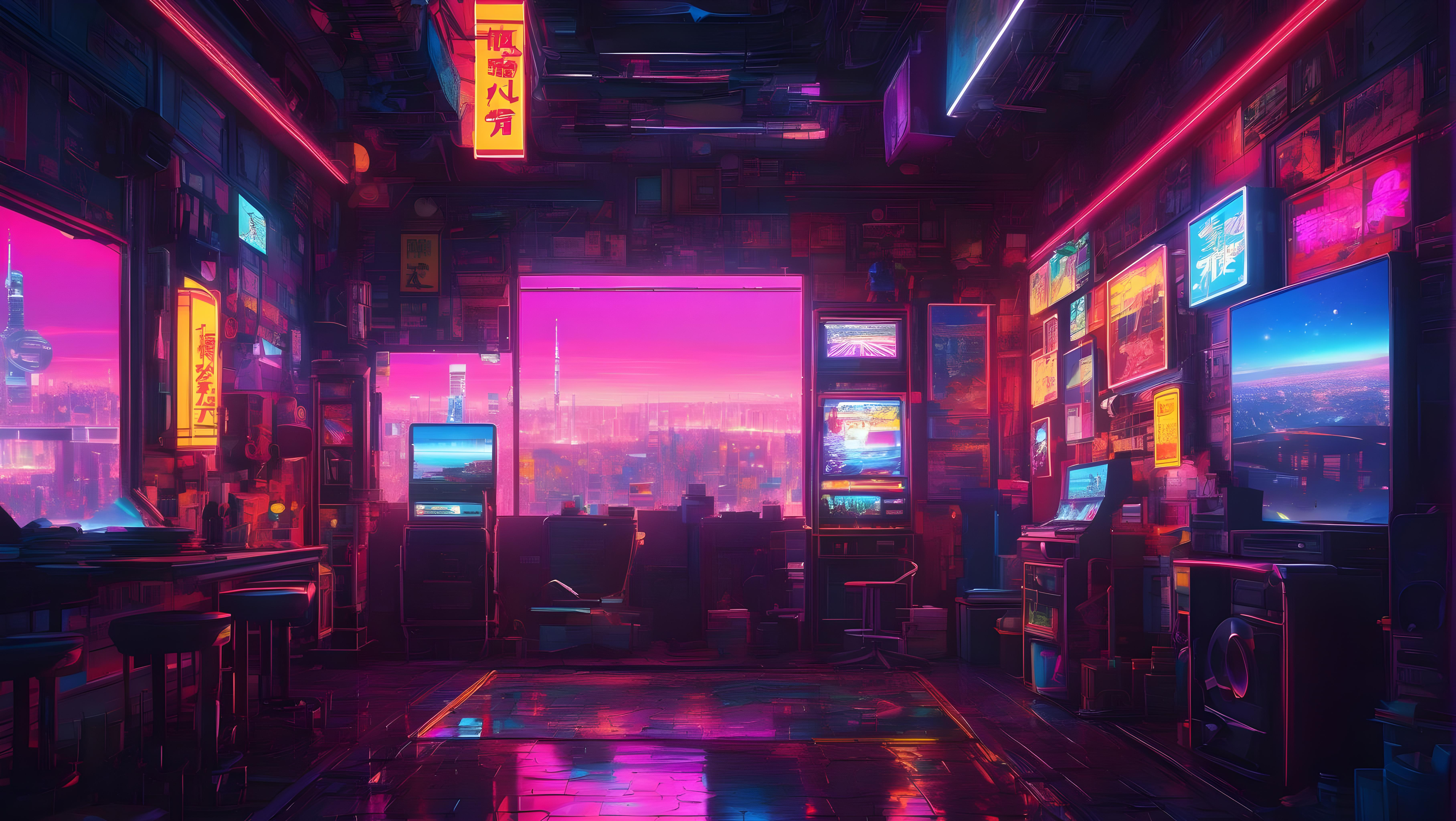 Anime Room 4k Ultra HD Wallpaper