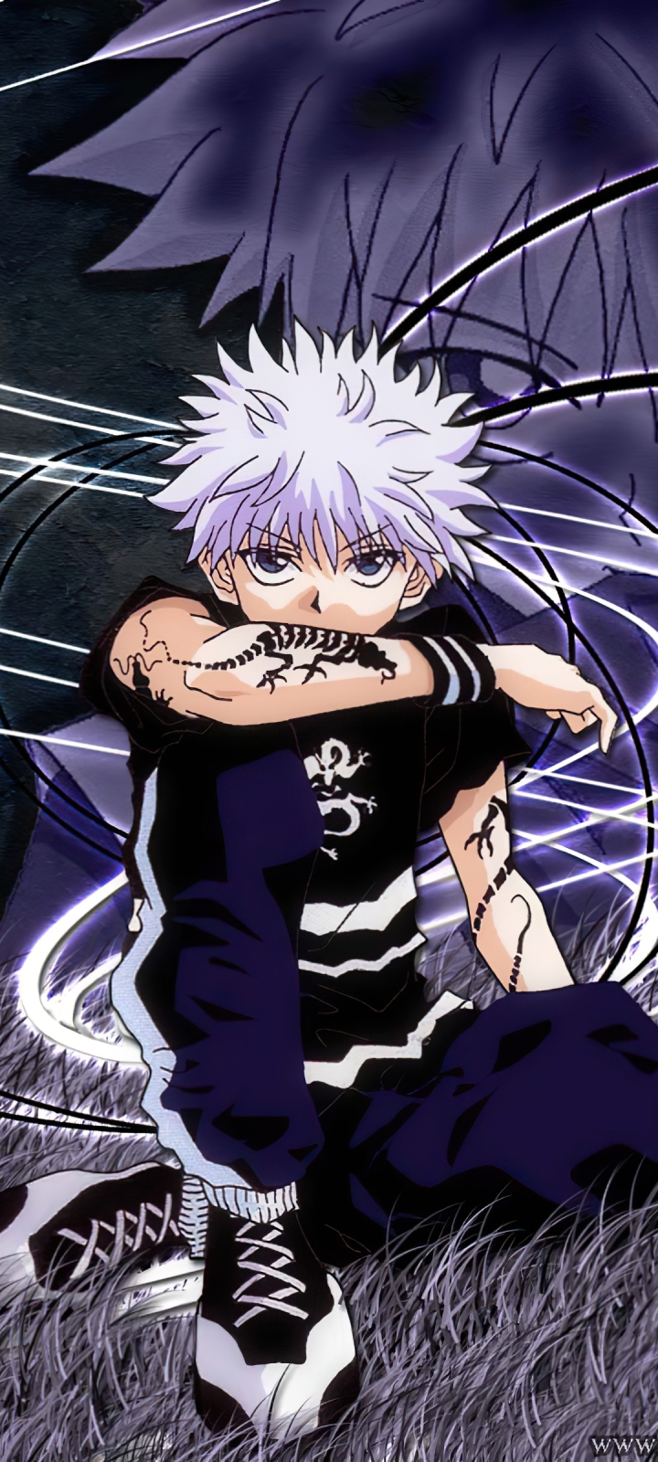 Killua Zoldyck Phone Wallpaper