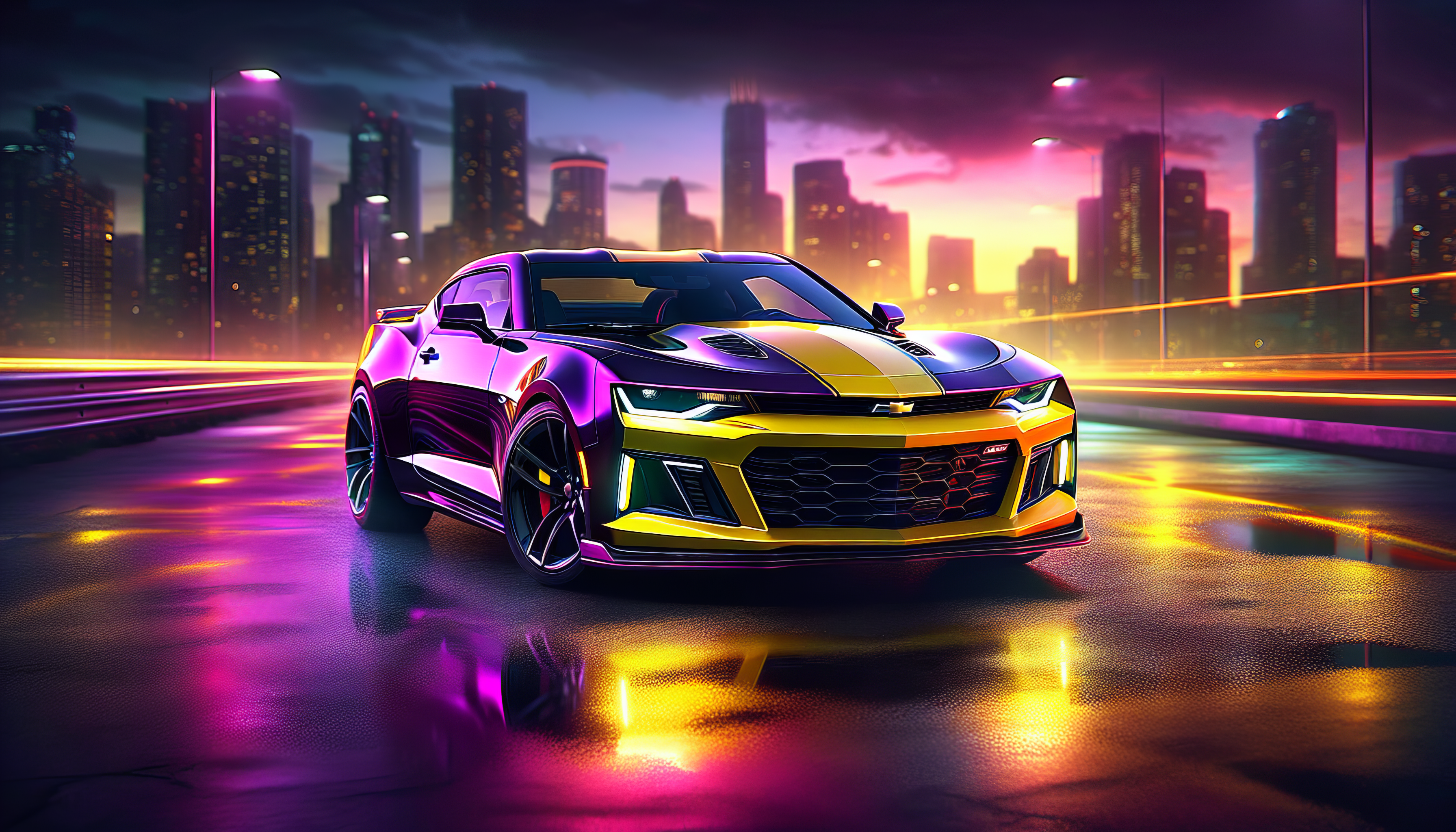 Sleek Chevrolet Camaro HD Wallpaper