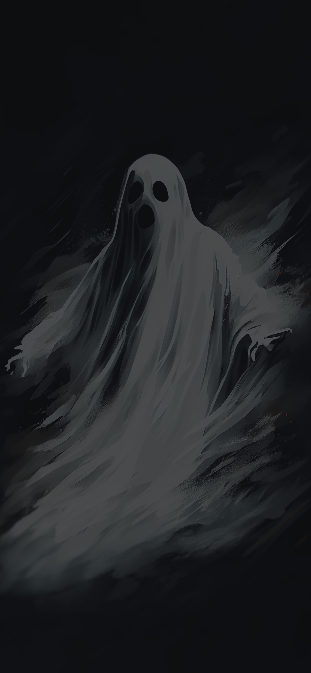 Ghost Black Aesthetic Wallpaper