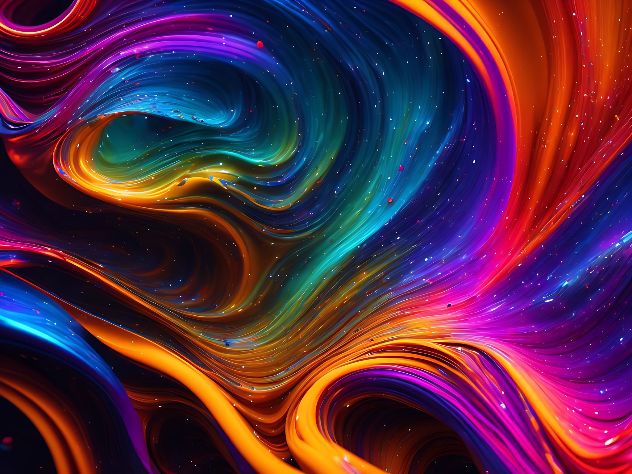 Fedoraxsa: Galaxy Dark Wallpaper