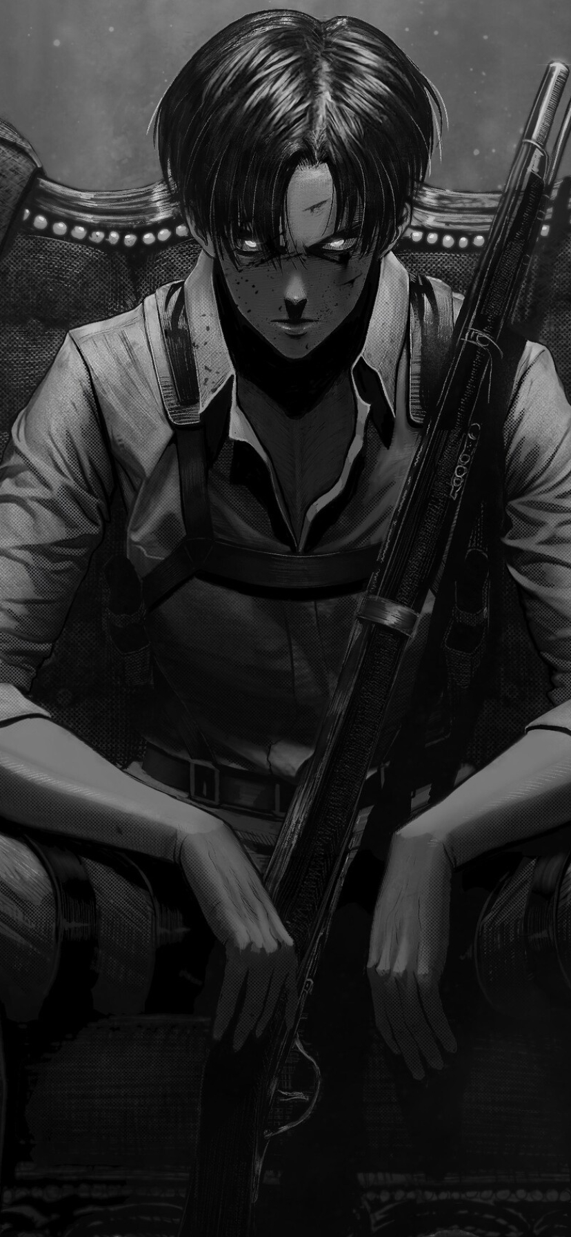 Levi Ackerman Phone Wallpaper