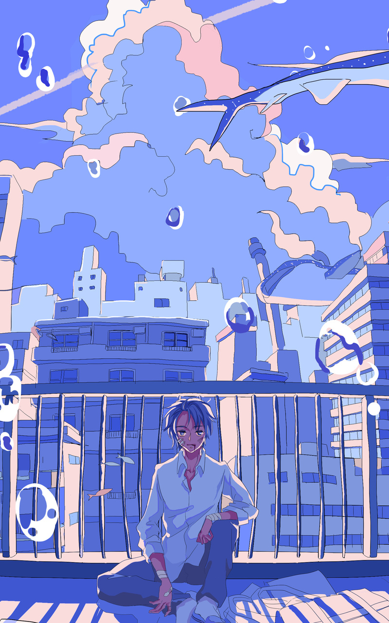 Anime Boy Lost In Dreams 4k