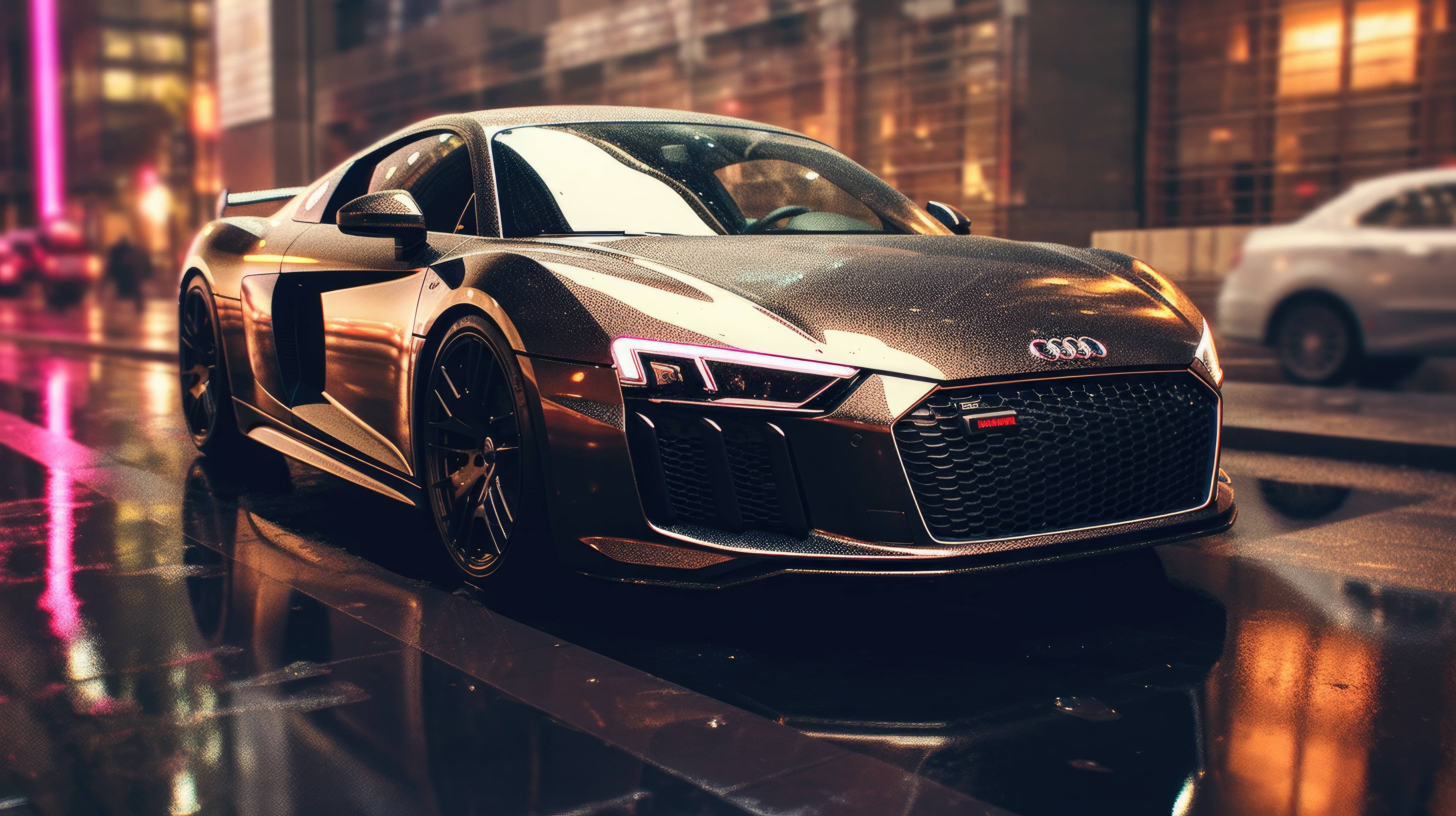 A 4K ultra HD wallpaper of a sleek