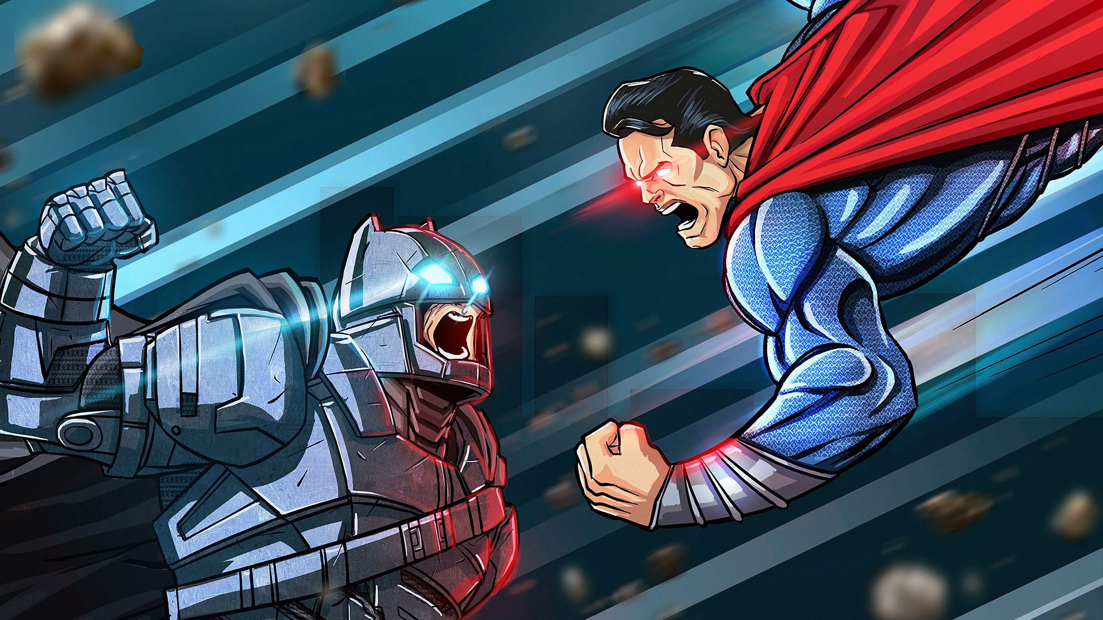 Batman Vs Superman Art Wallpaper